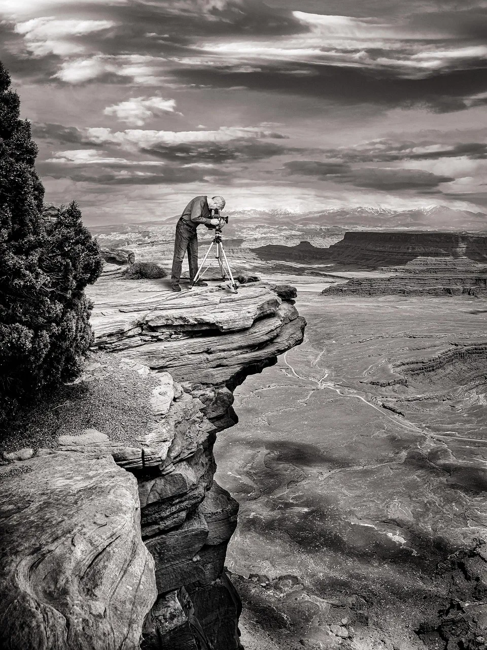 Moab çölü kanyon manzarası - dramatik doğa fotoğrafı
