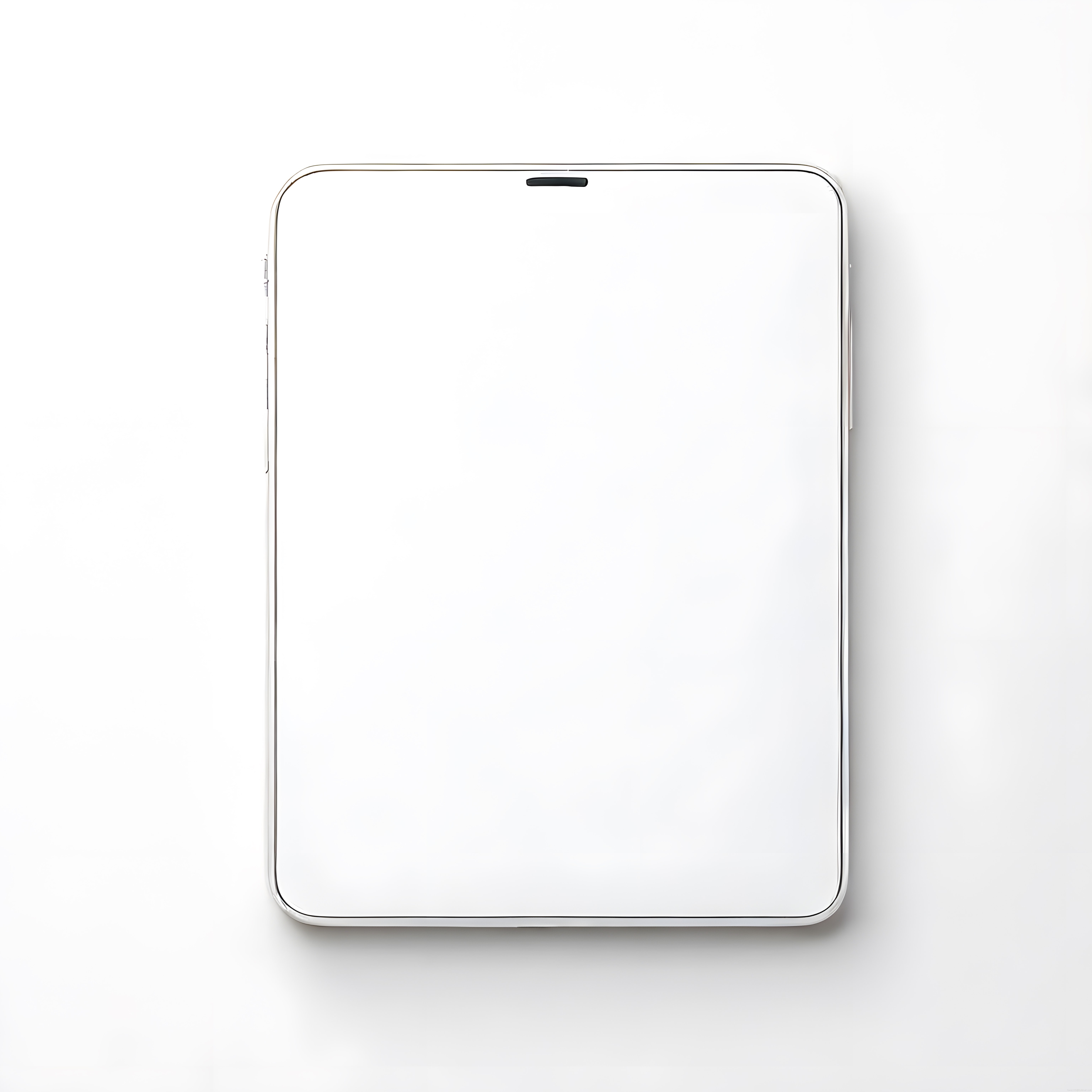 Modern akıllı telefon mockup tasarımı beyaz arka planda minimalist ürün görseli