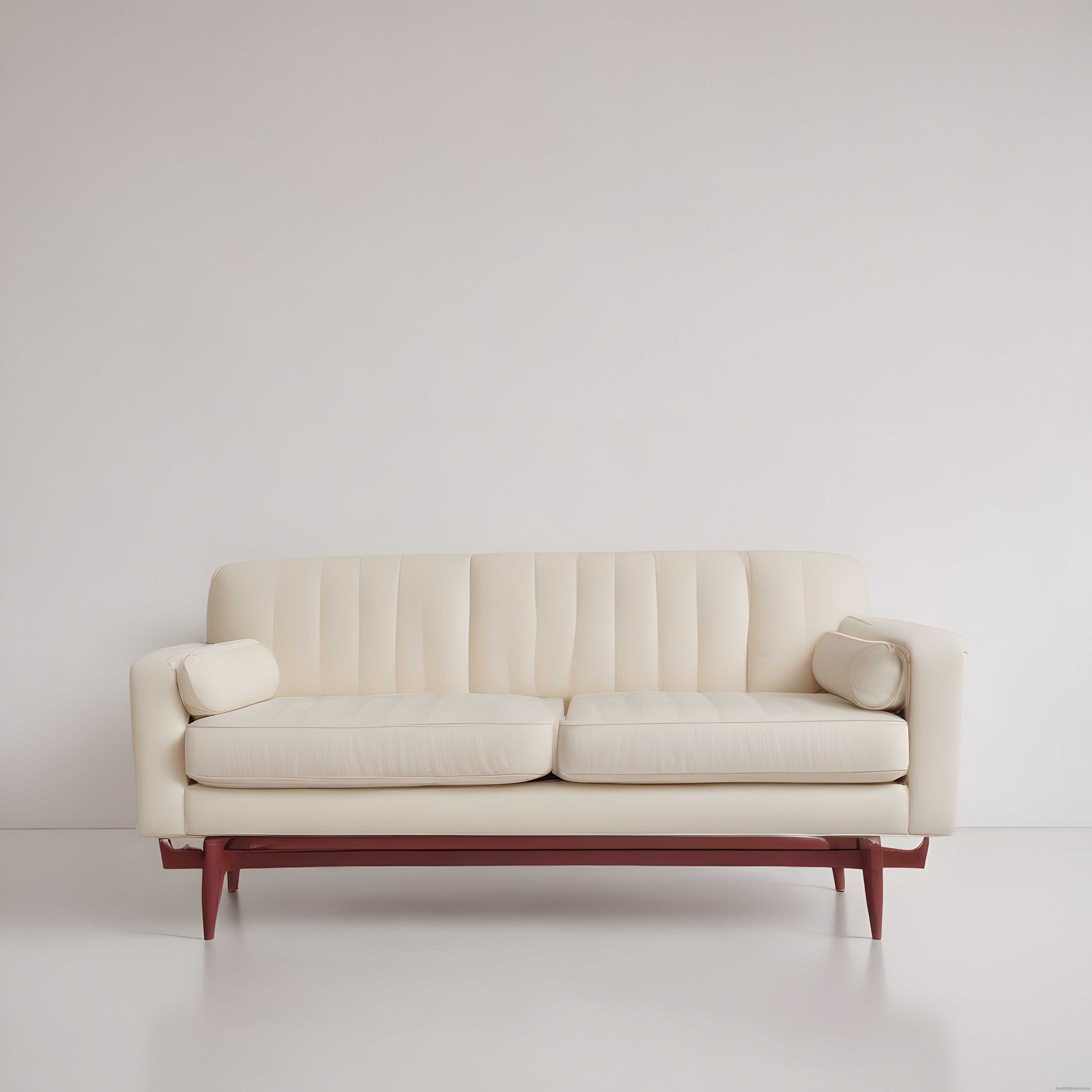 Modern Beyaz Üçlü Kanepe ve Minimalist İç Mekan Dekorasyonu