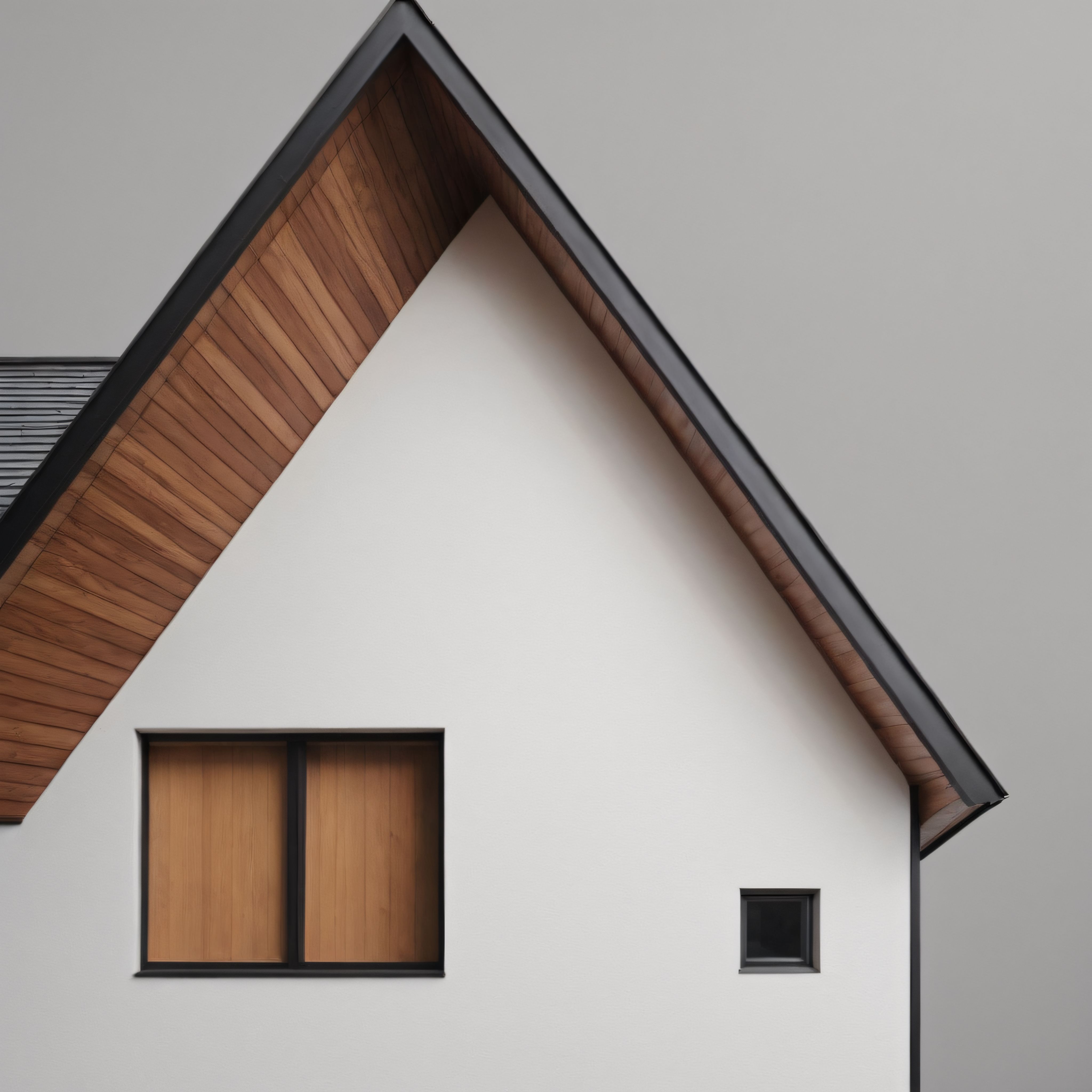 Modern Çatı Detayı: Minimalist Mimari ve Ahşap Sıcaklığın Uyumu