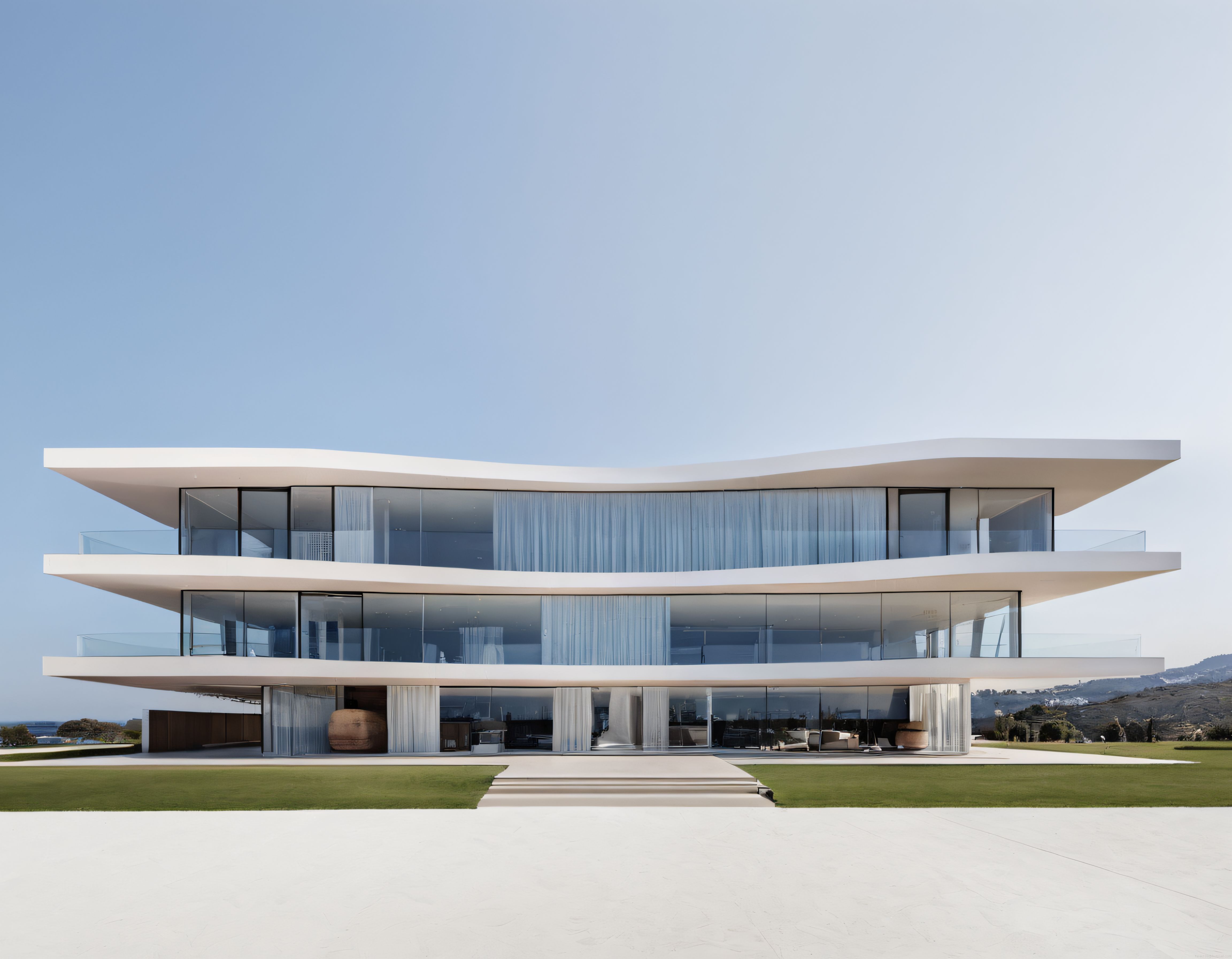 Modern Cepheli Lüks Villa: Panoramik Cam Duvarlar ve Minimalist Tasarım