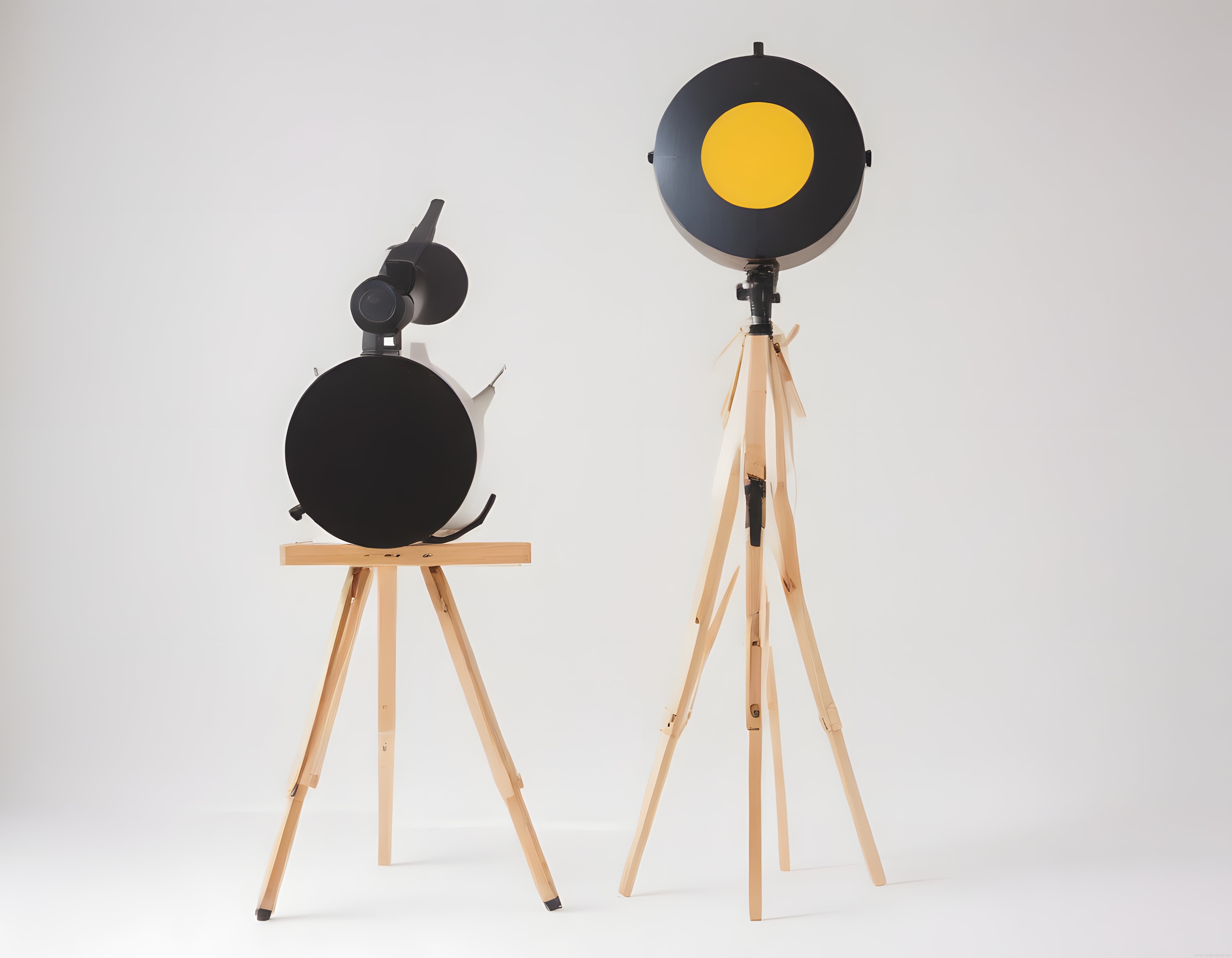 Modern Endüstriyel Tripod Lambalar ile İç Mekan Aydınlatma Dekorasyonu