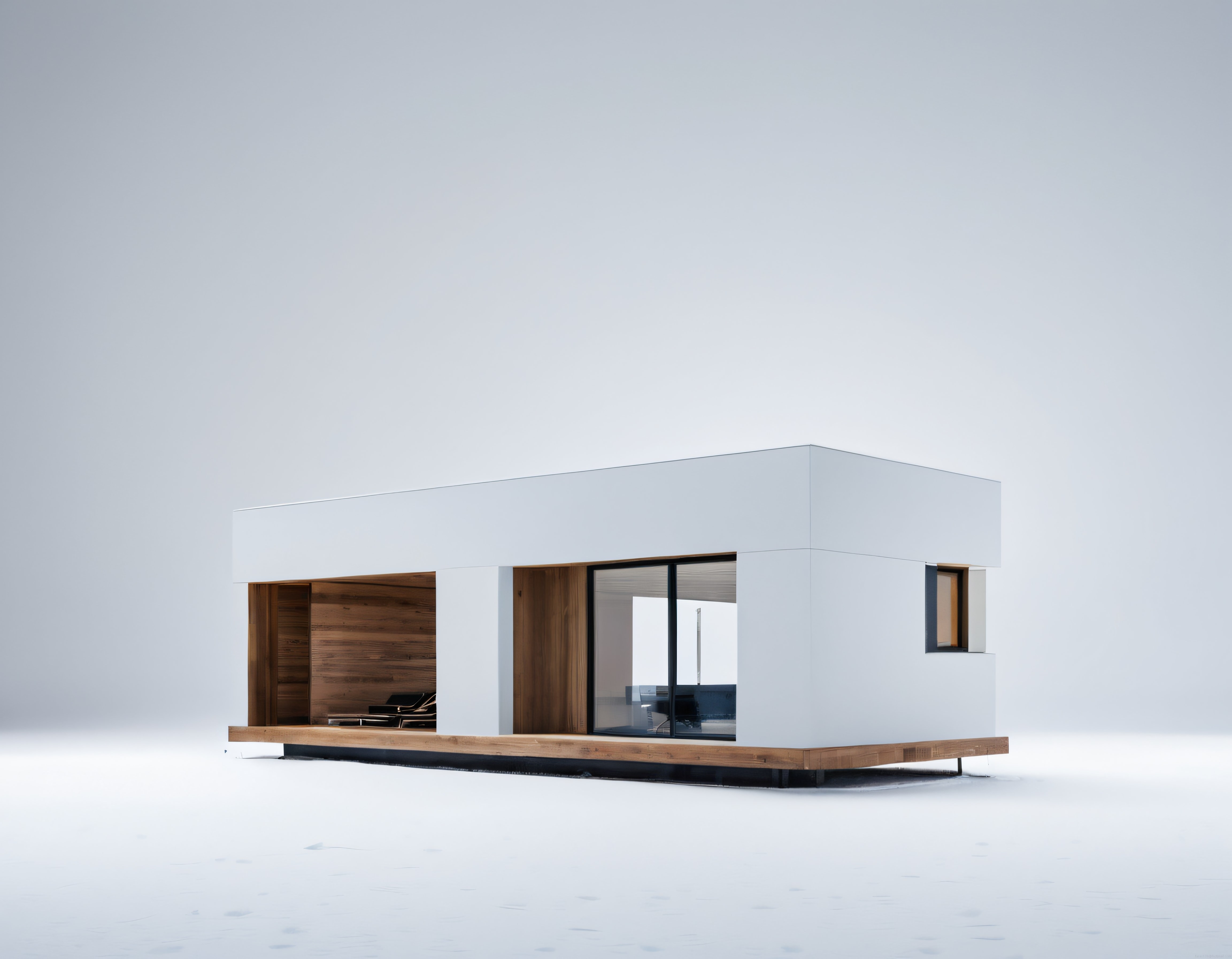 Modern Mimari: Beyaz Zemin Üzerinde Minimalist Villa Tasarımı