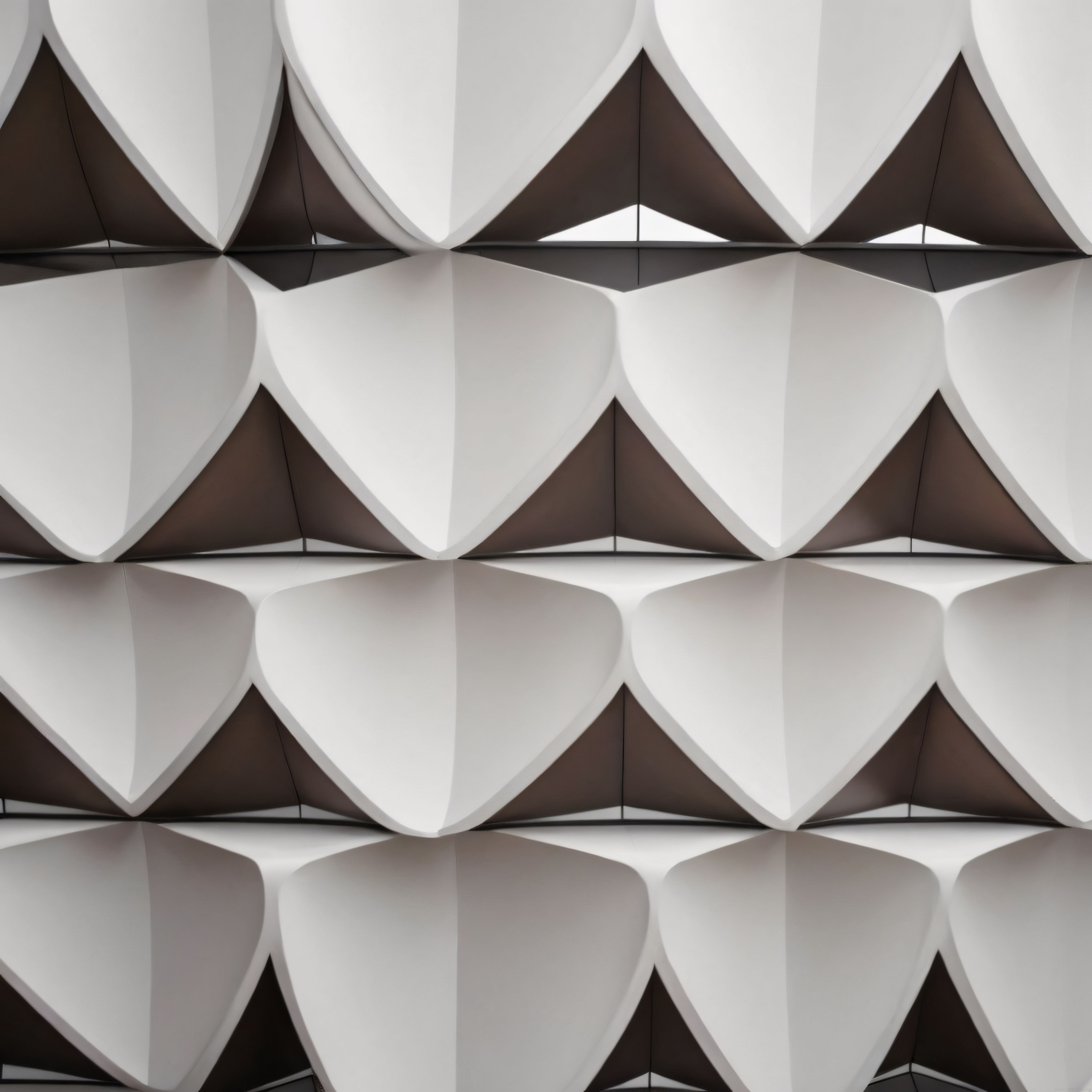 Modern Mimari Detay: Geometrik Desenler ve Işık Oyunları ile Soyut Yapı