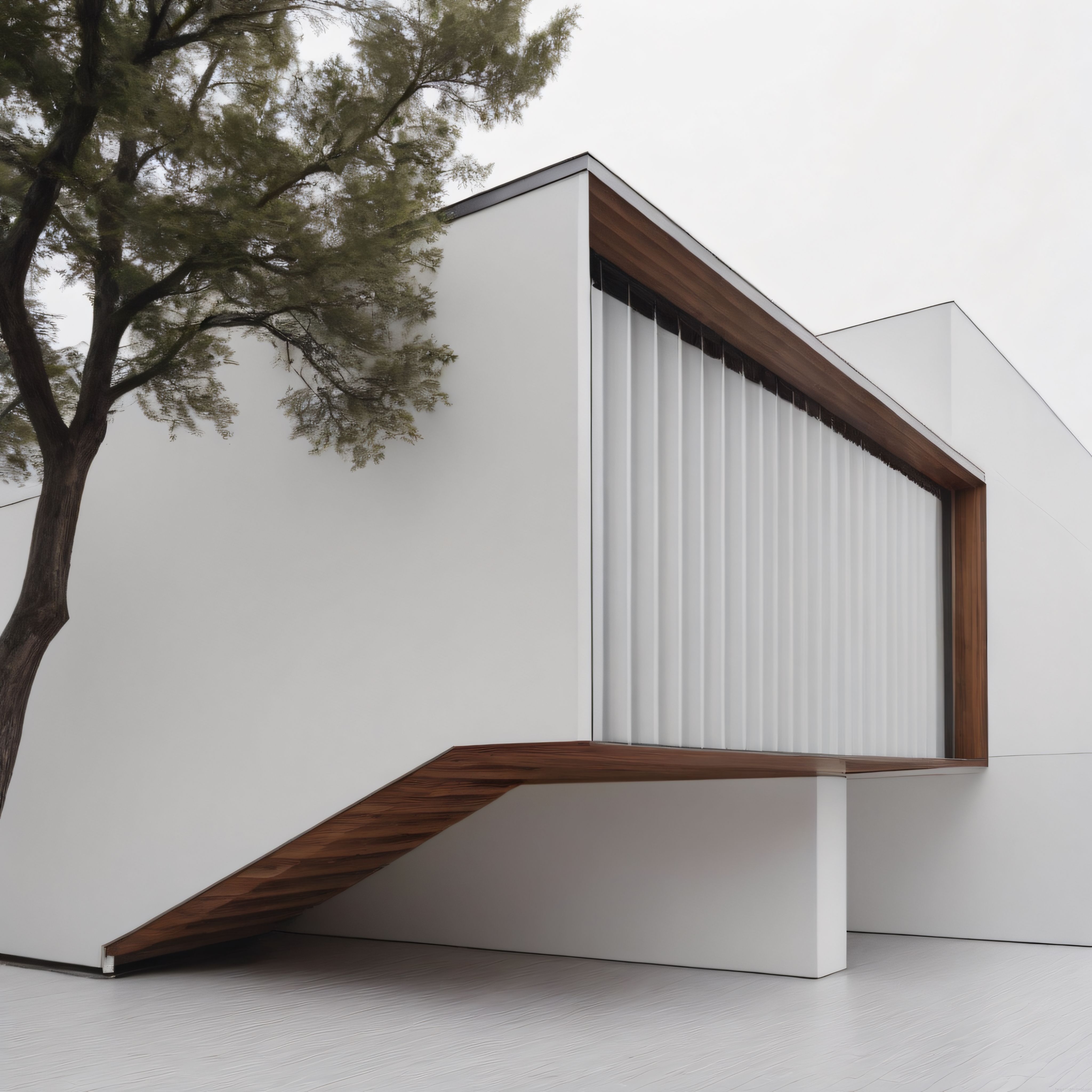 Modern Mimari ve Doğanın Dansı: Ahşap Detaylı Minimalist Villa