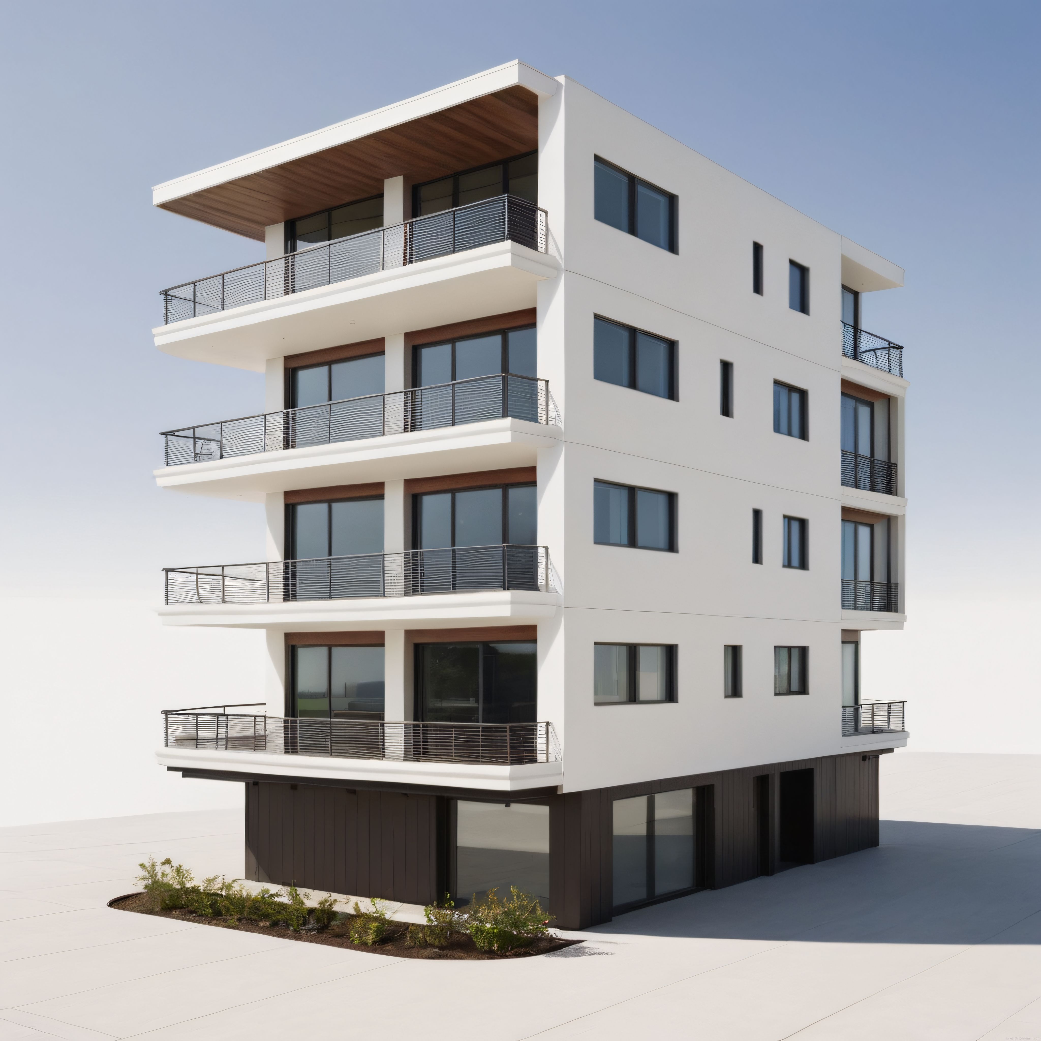 Modern Mimari ve Minimalist Tasarımın Buluştuğu Lüks Apartman Projesi