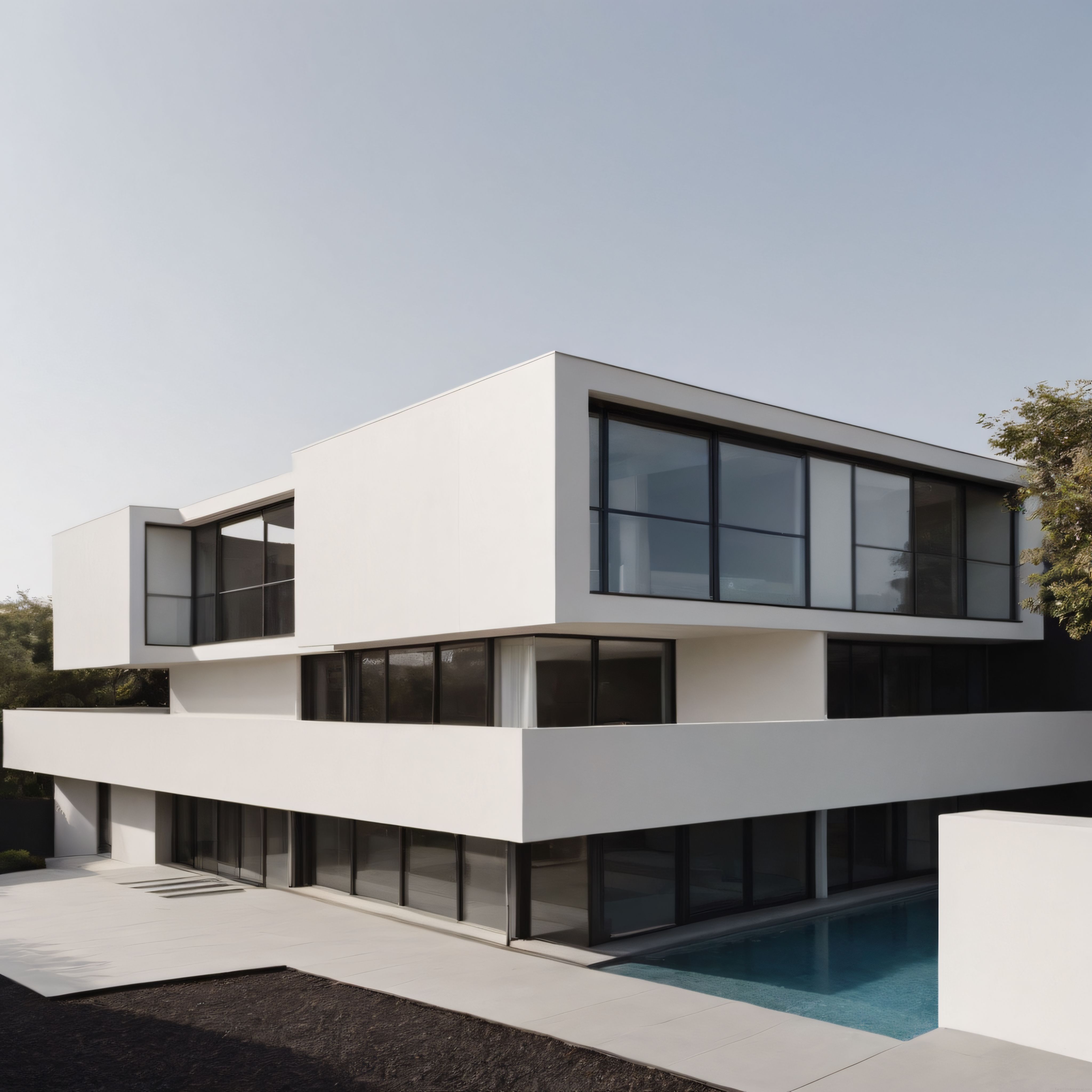 Modern Mimari ve Minimalist Tasarımın Buluştuğu Lüks Havuzlu Villa