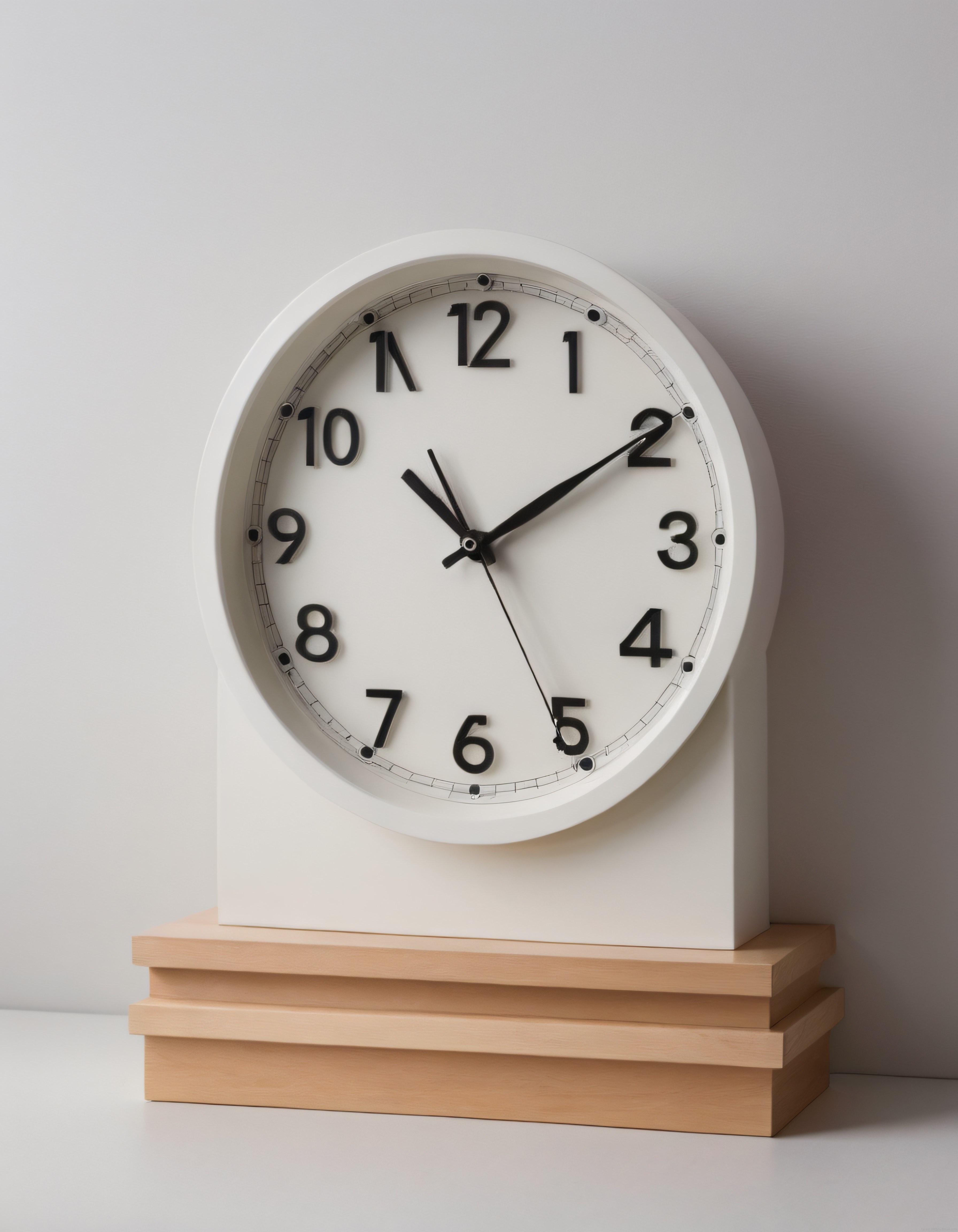 Modern Minimalist Beyaz Duvar Saati ile Sade ve Şık İç Mekan Dekorasyonu