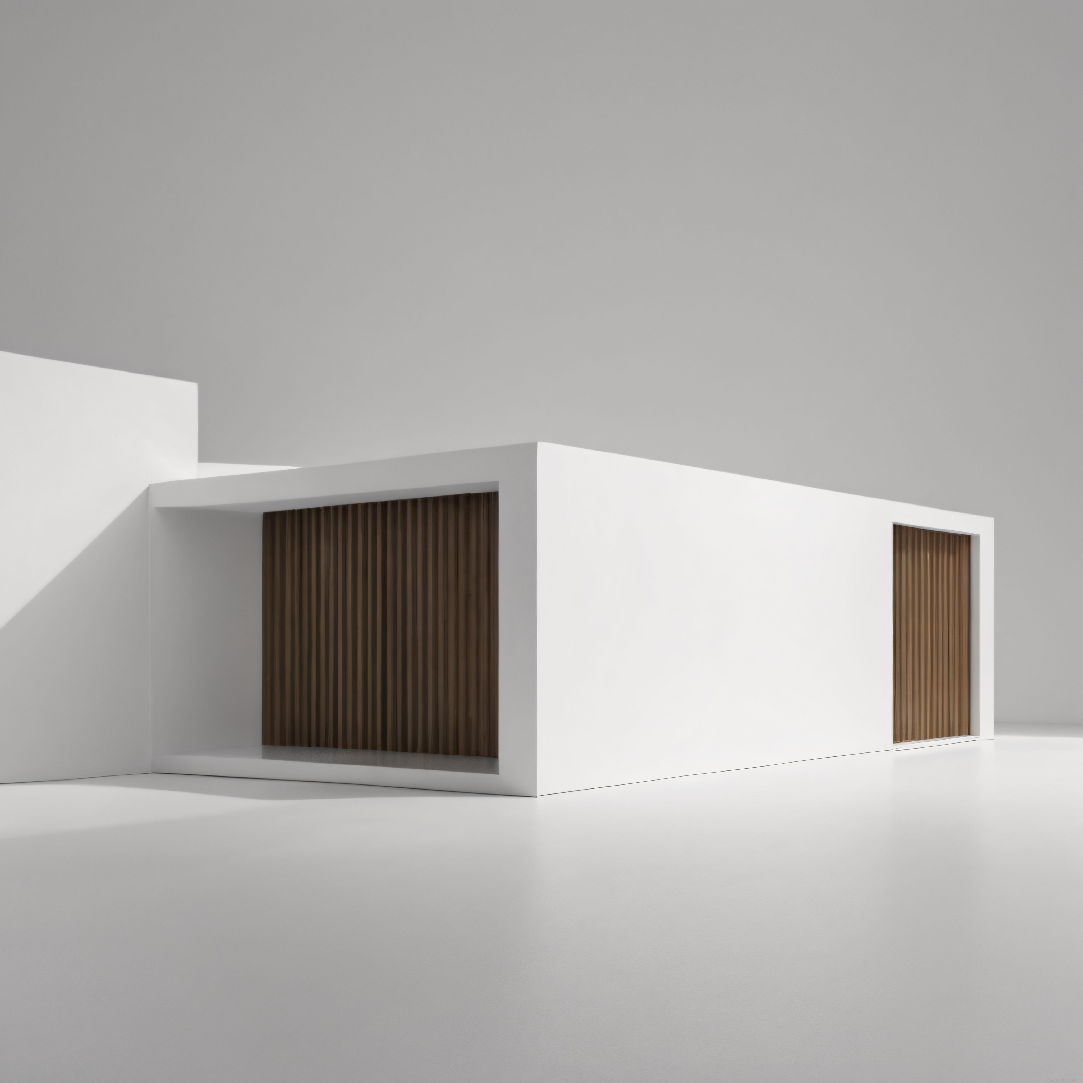 Modern Minimalist Mimari: Beyaz Beton ve Ahşap Panelli Sade Villa Tasarımı