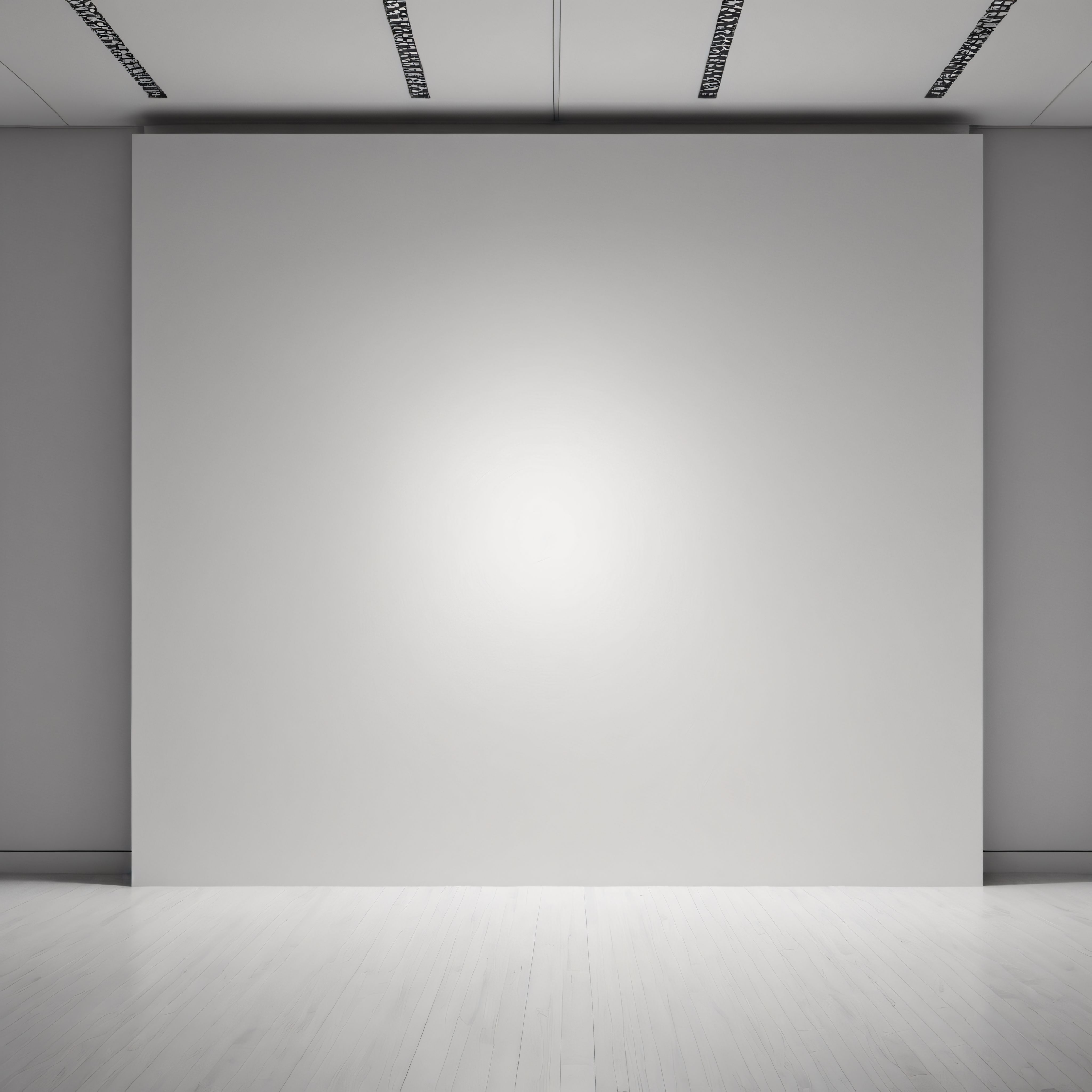 Modern Sanat Galerisi İç Mekanı ve Minimalist Beyaz Boş Sergi Alanı