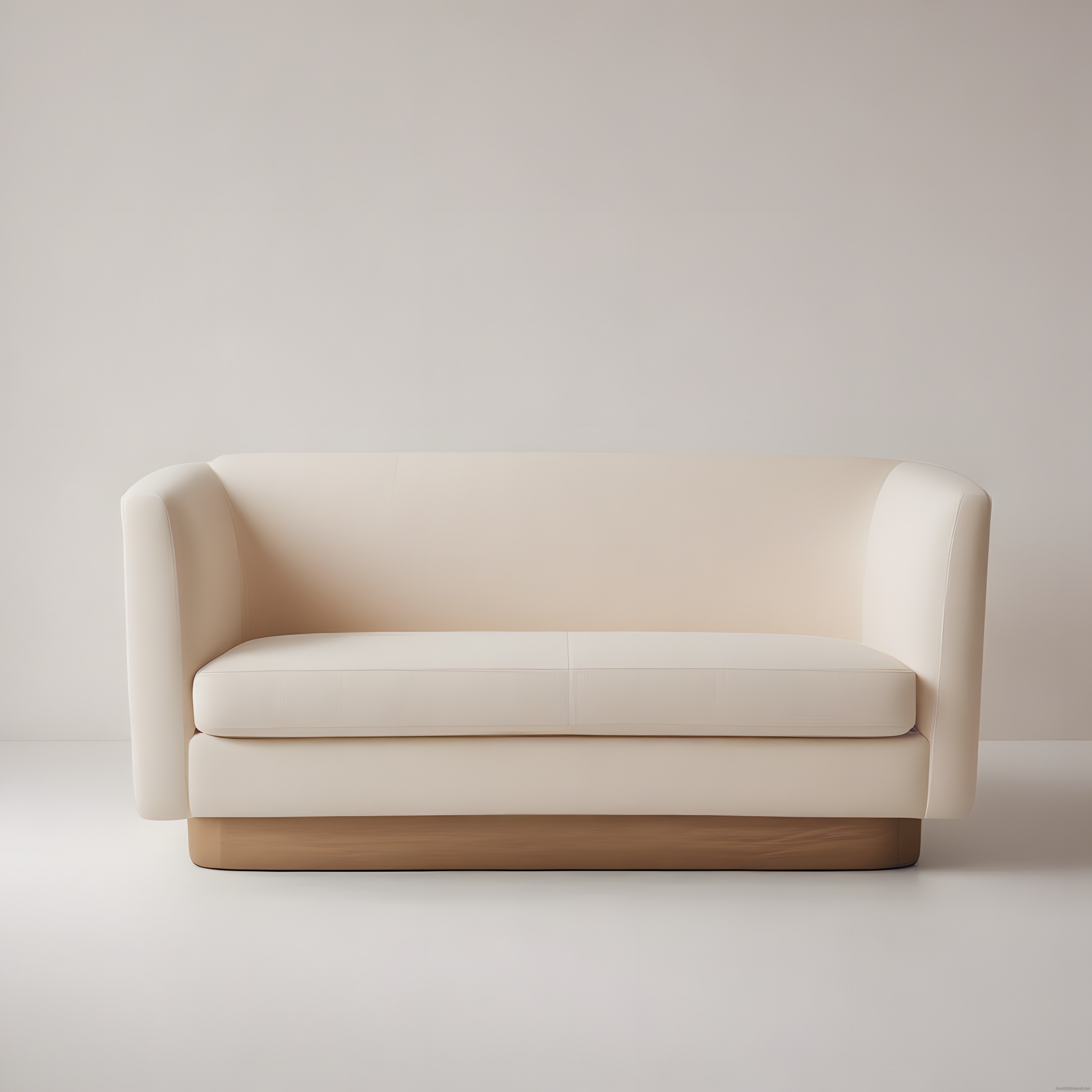 Modern ve Minimalist Bej Renkli Ahşap Ayaklı Kanepe ile Sade Dekorasyon