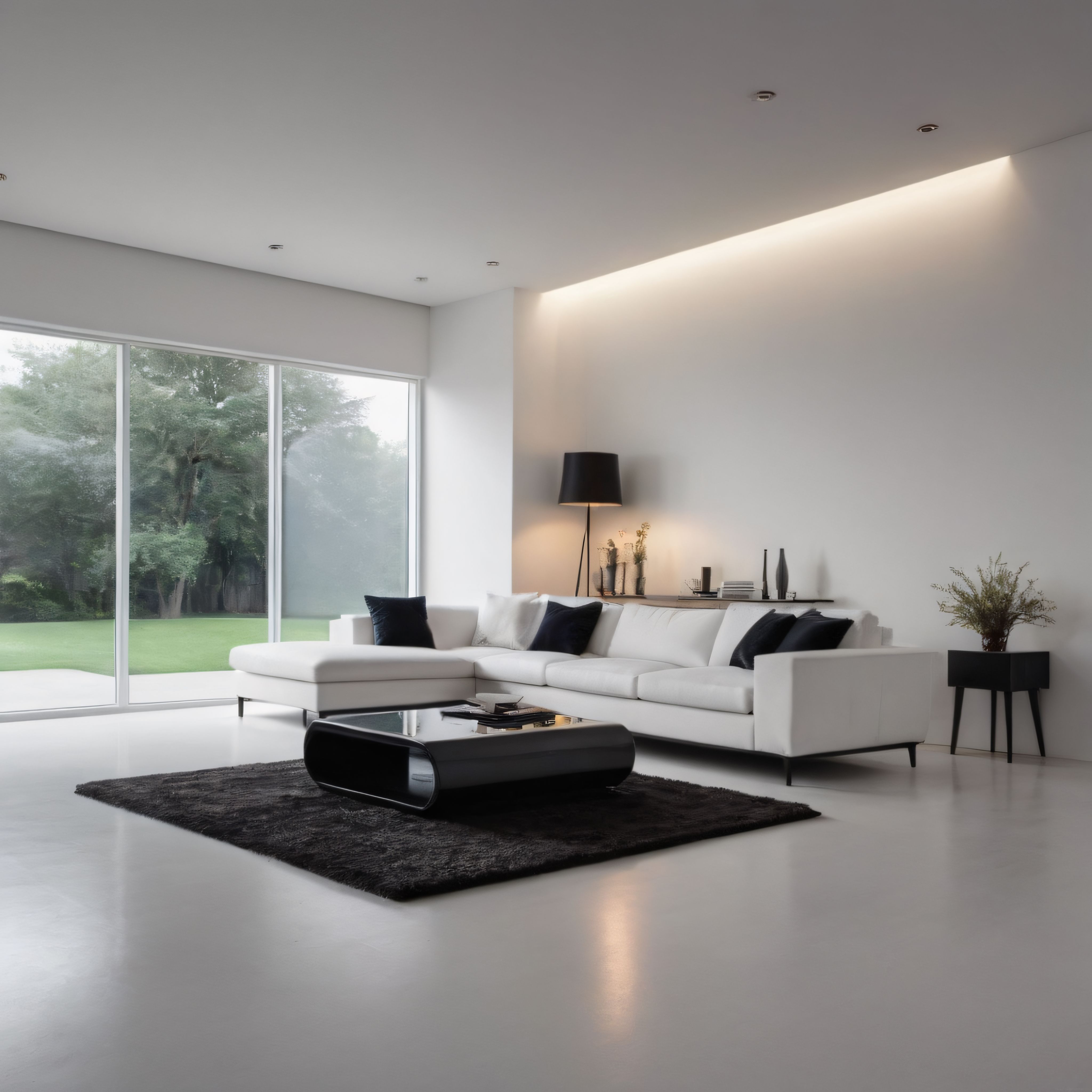 Modern ve Minimalist Beyaz Salon Dekorasyonu ile Ferah Yaşam Alanı Fikirleri