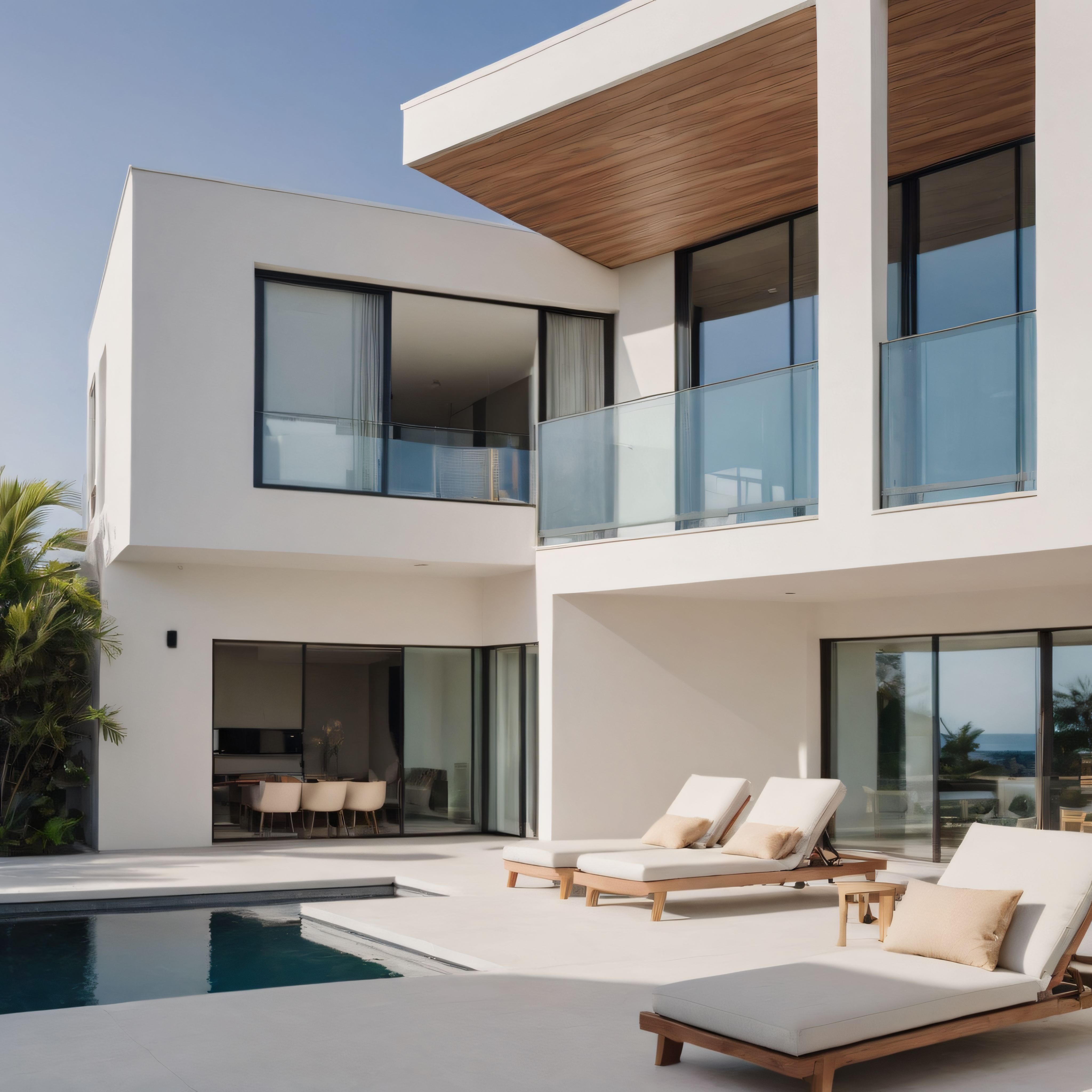 Modern Villa Tasarımı: Havuzlu Lüks Mekan ve Minimalist Mimari Detaylar