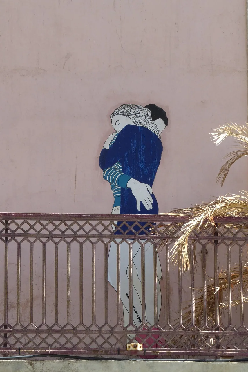 Mural duvar resmi - renkli sokak sanatı