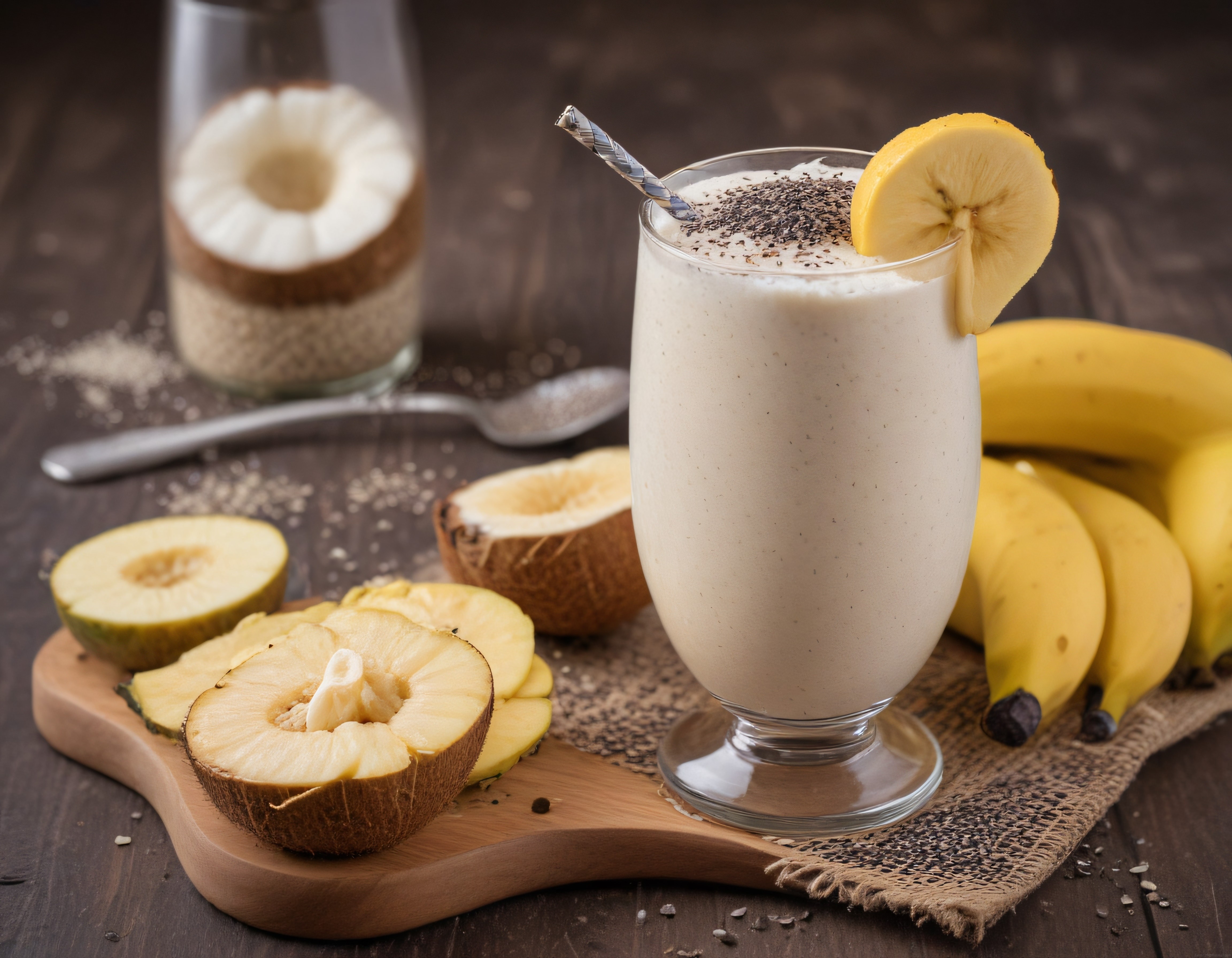 Muzlu Hindistan Cevizli Smoothie: Sağlıklı ve Doyurucu İçecek Tarifi