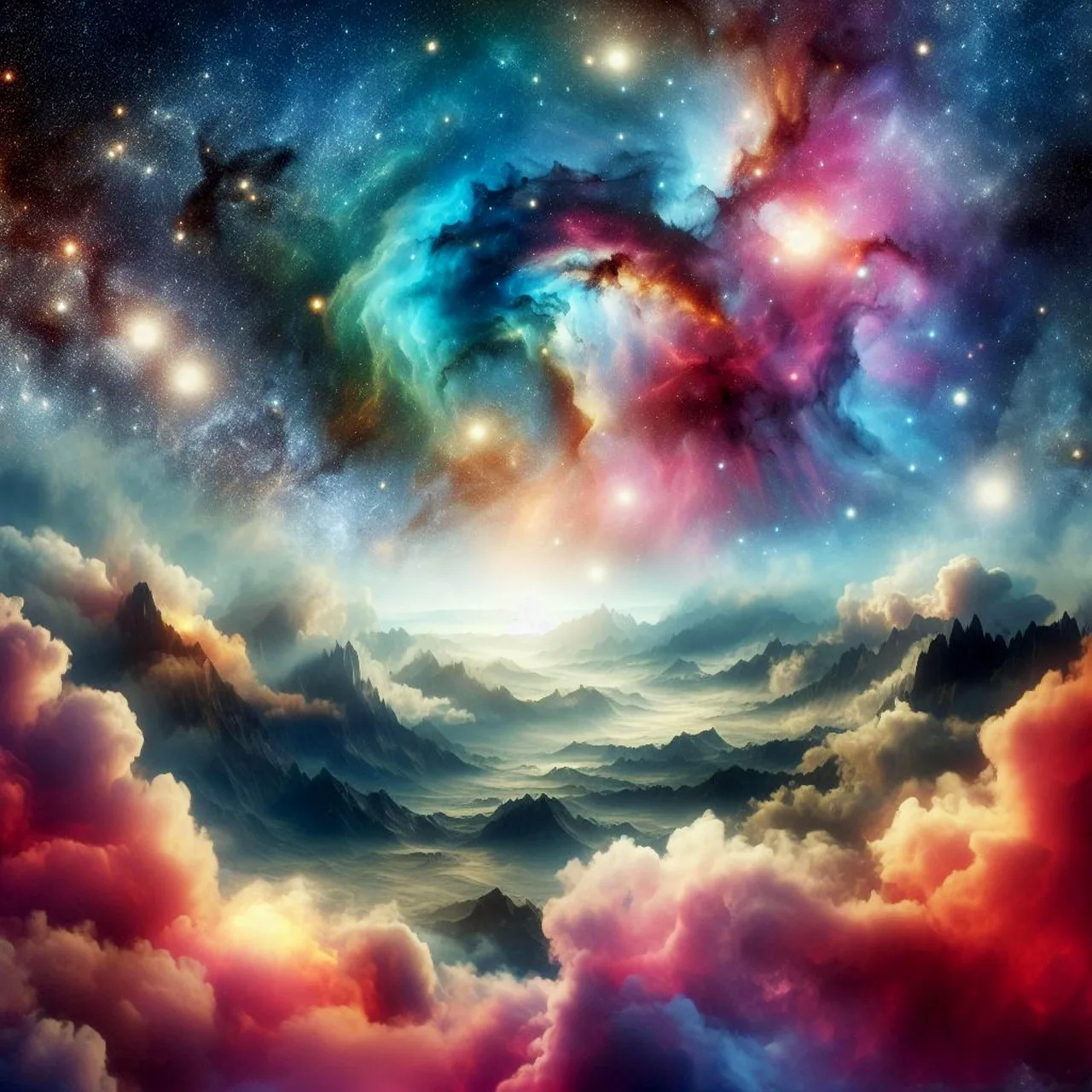 Nebula galaksi fotoğrafı - kozmik gökyüzü