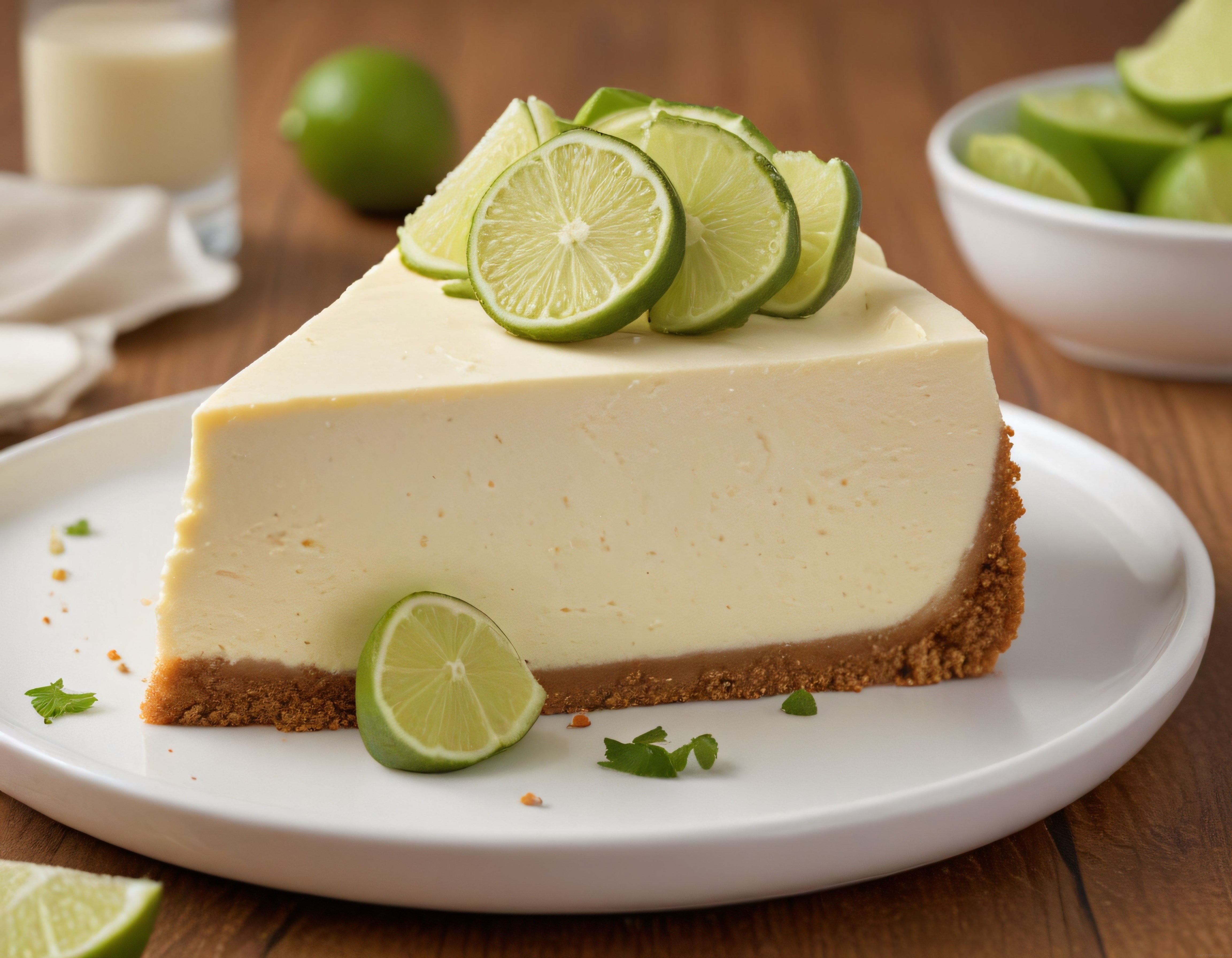 Nefis Limonlu Cheesecake Dilimi: Kremalı Tatlı ve Çıtır Bisküvi Tabanı