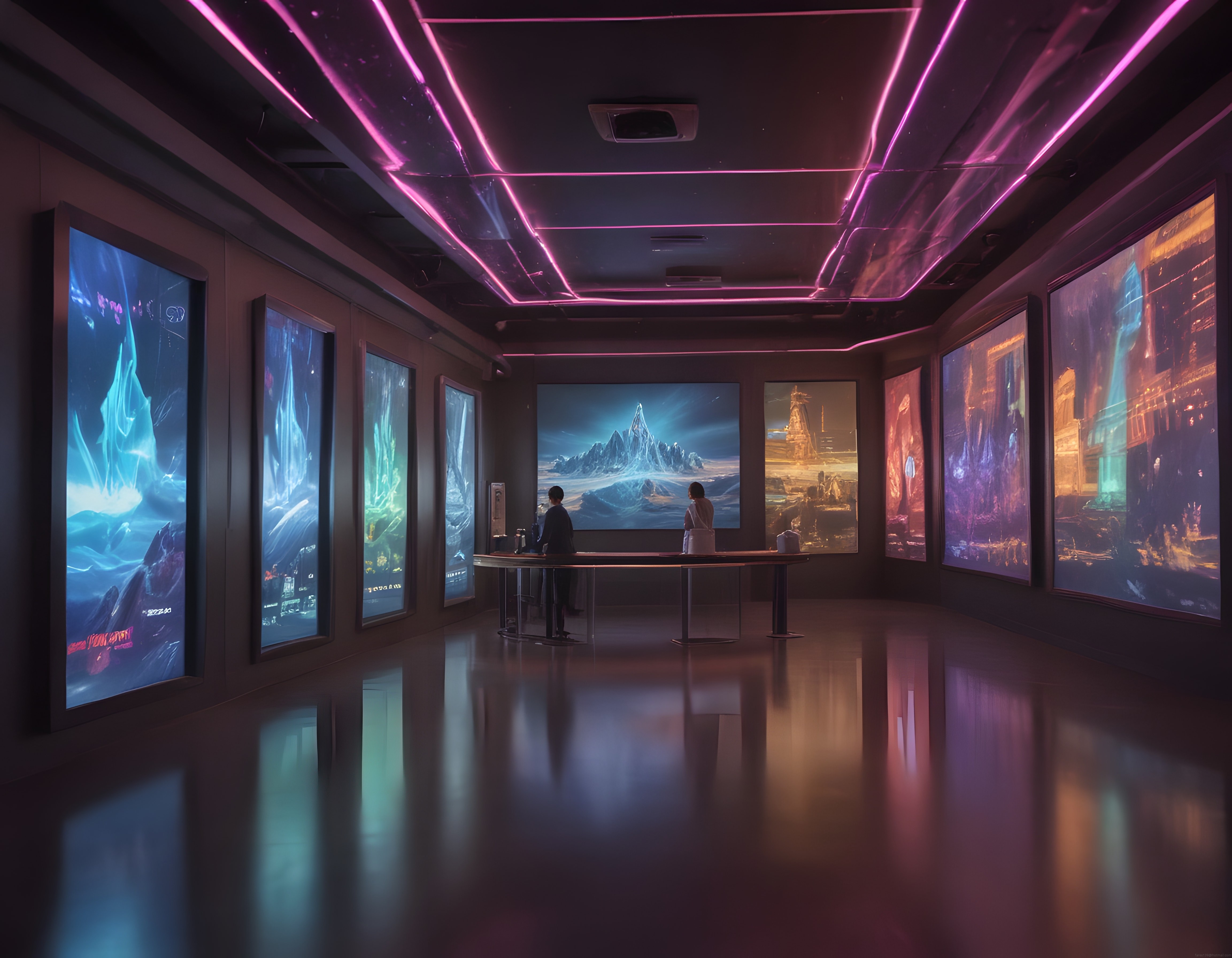 Neon Işıklı Geleceğin Galerisi: Dijital Sanat ve Bilim Kurgu Sergisi