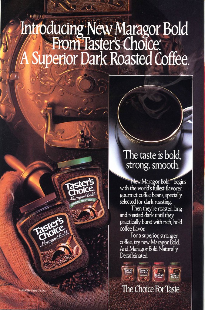 Nescafe Taster's Choice Maragor Bold: Koyu Kavrulmuş Premium Kahve Reklamı