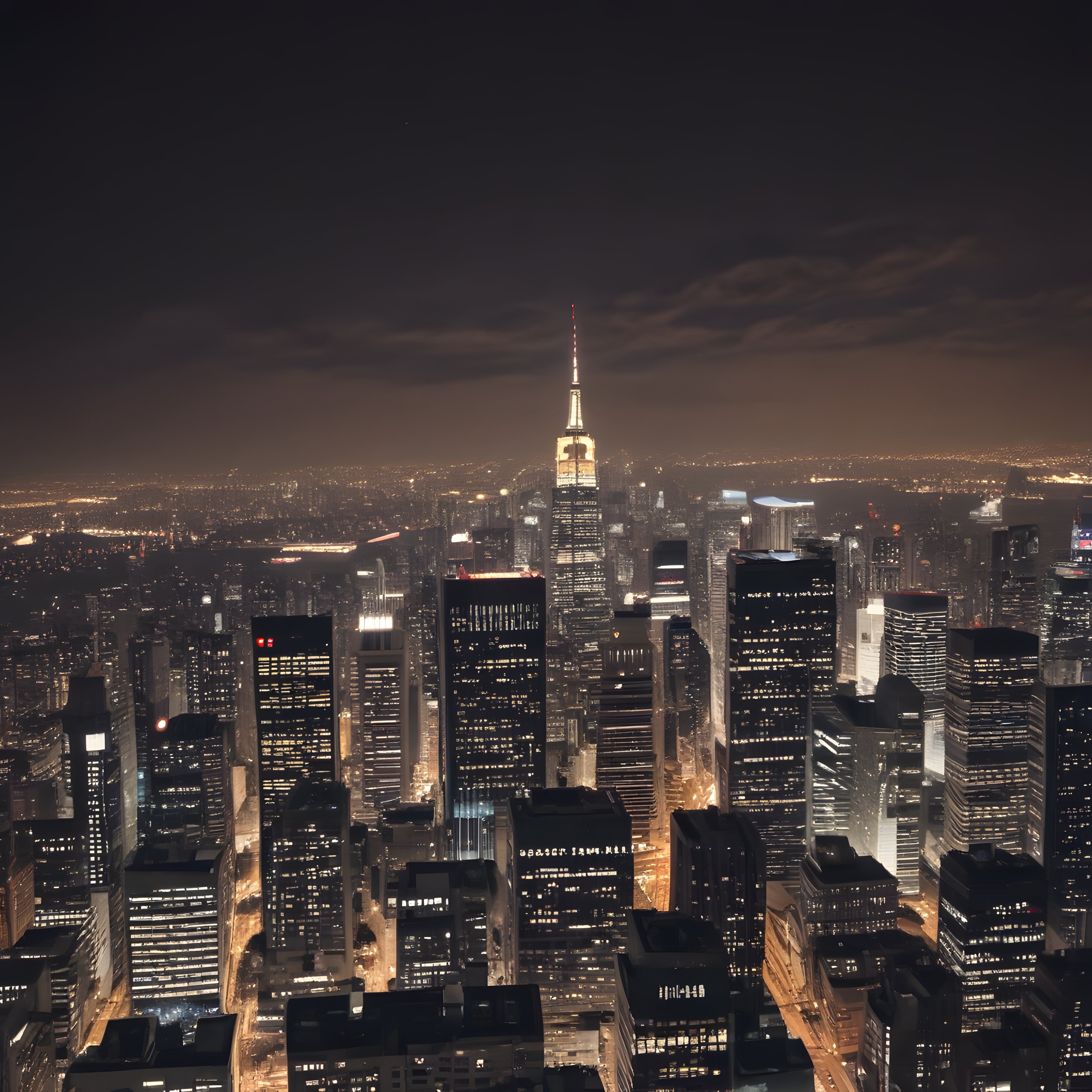 New York Gece Manzarası: Işıl Işıl Manhattan ve Empire State Building