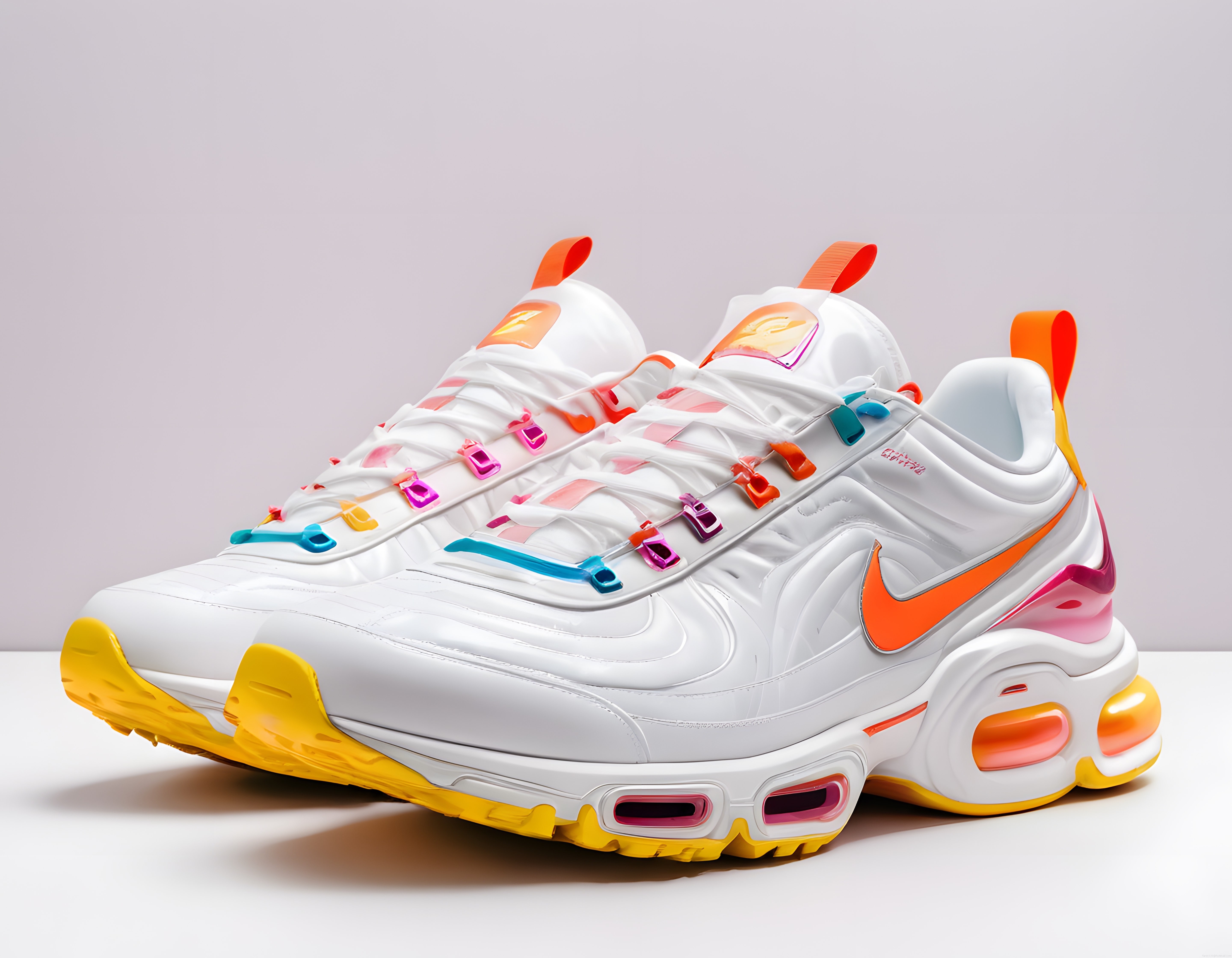 Nike Air Max Tarzı Renkli Sneaker ve Modern Spor Ayakkabı Tasarımı