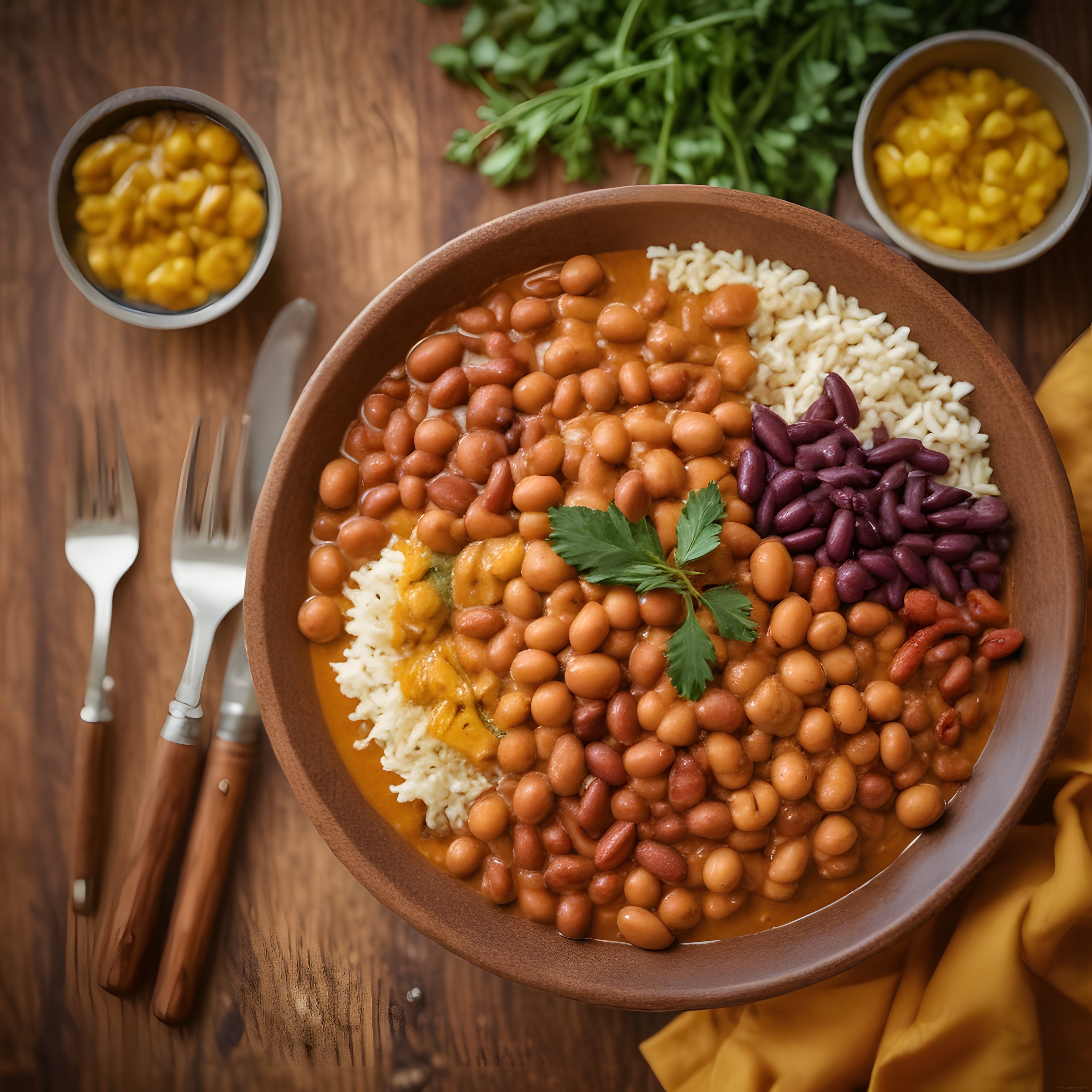 Nohut ve fasulyeli protein kasesi ile sağlıklı renkli öğün tarifi