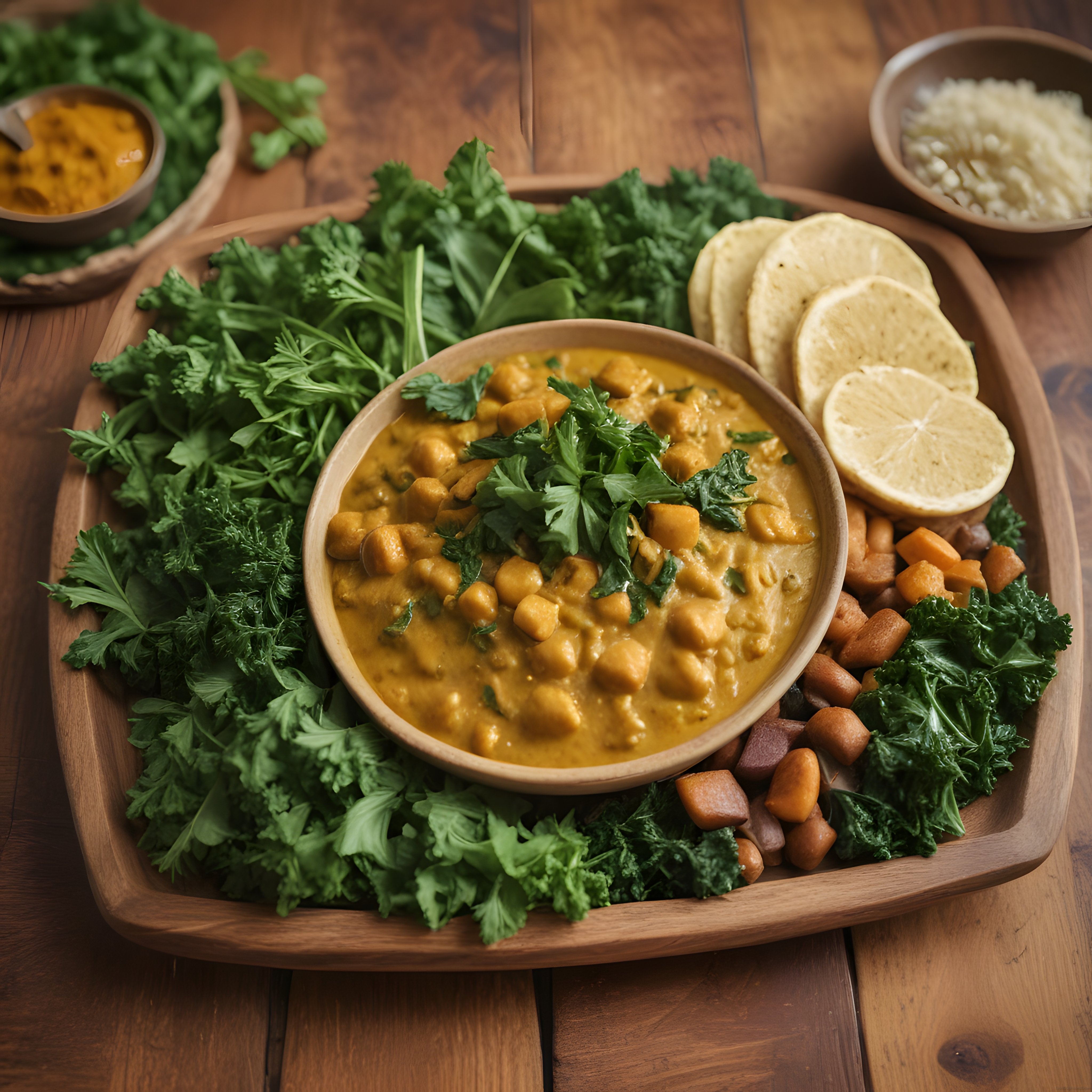 Nohutlu Vegan Buddha Bowl: Zerdeçallı Sos ve Taze Yeşilliklerle Besleyici Sunum