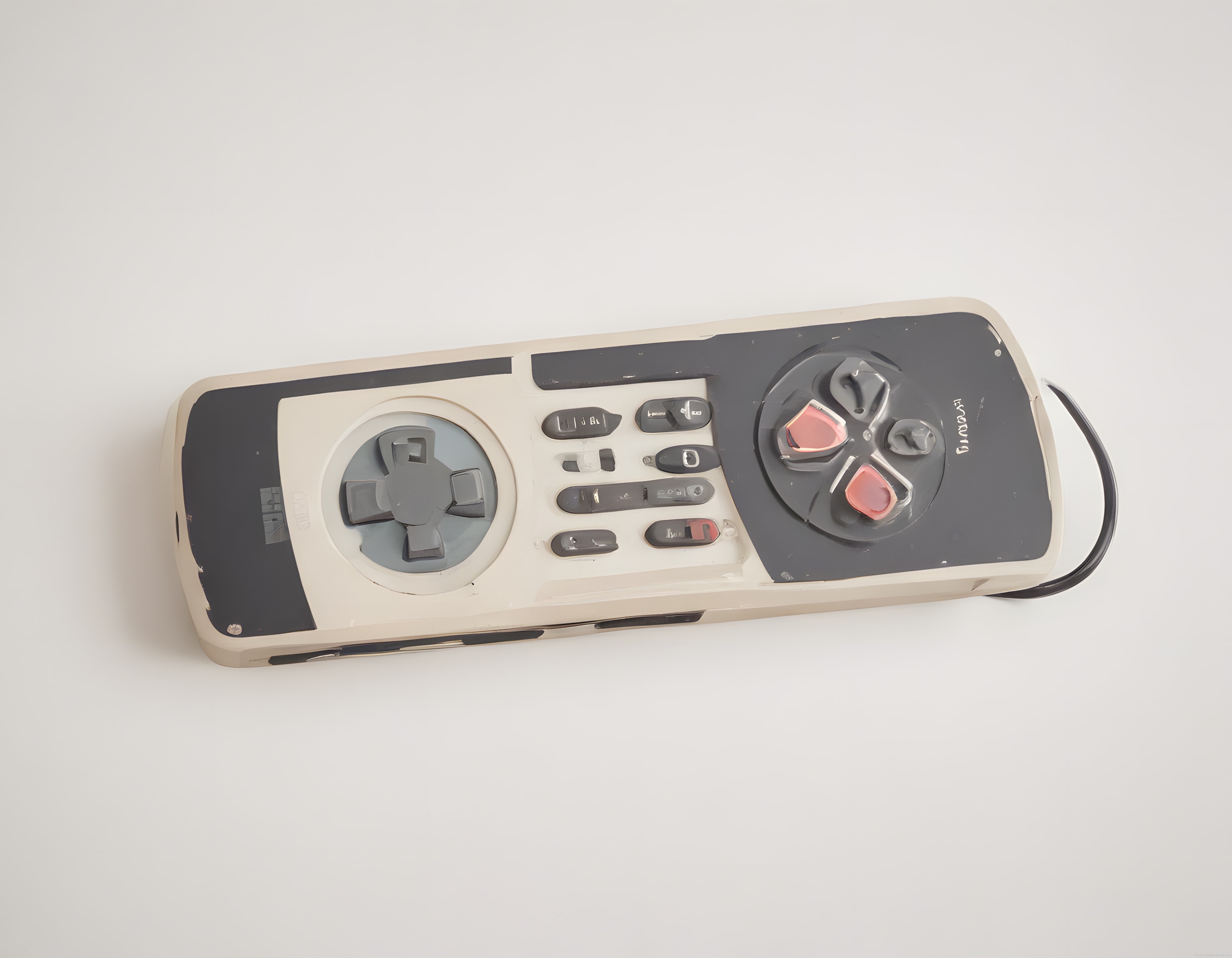 Nostalji Dolu Beyaz Retro Oyun Kolu ve Klasik Joystick Buton Detayları
