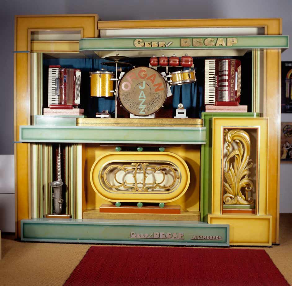 Nostaljik Art Deco Mekanik Müzik Otomatı ve Otomatik Orkestra Detayı