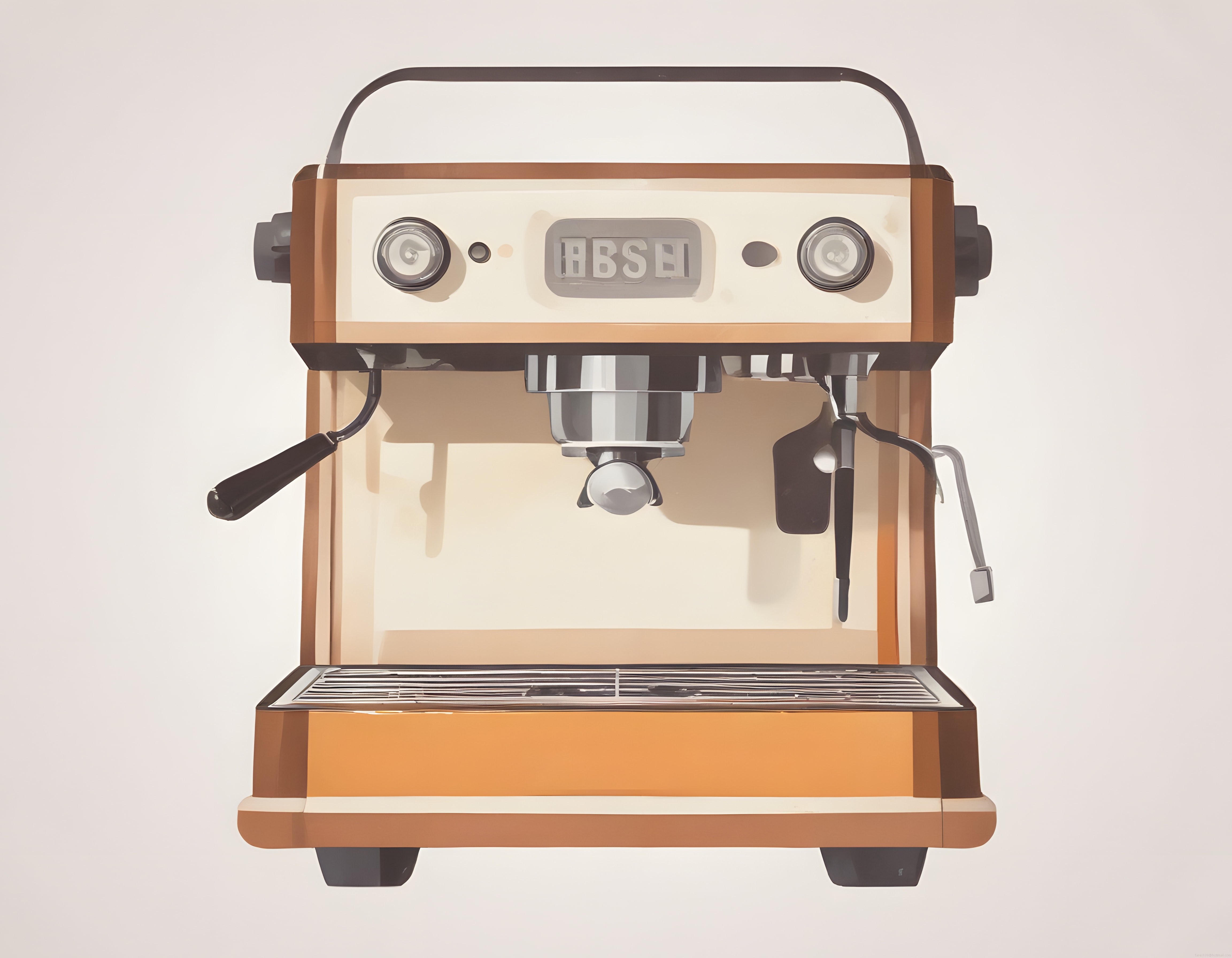 Nostaljik Espresso Makinesi: Pastel Renklerde Retro Kahve Demleme Şıklığı