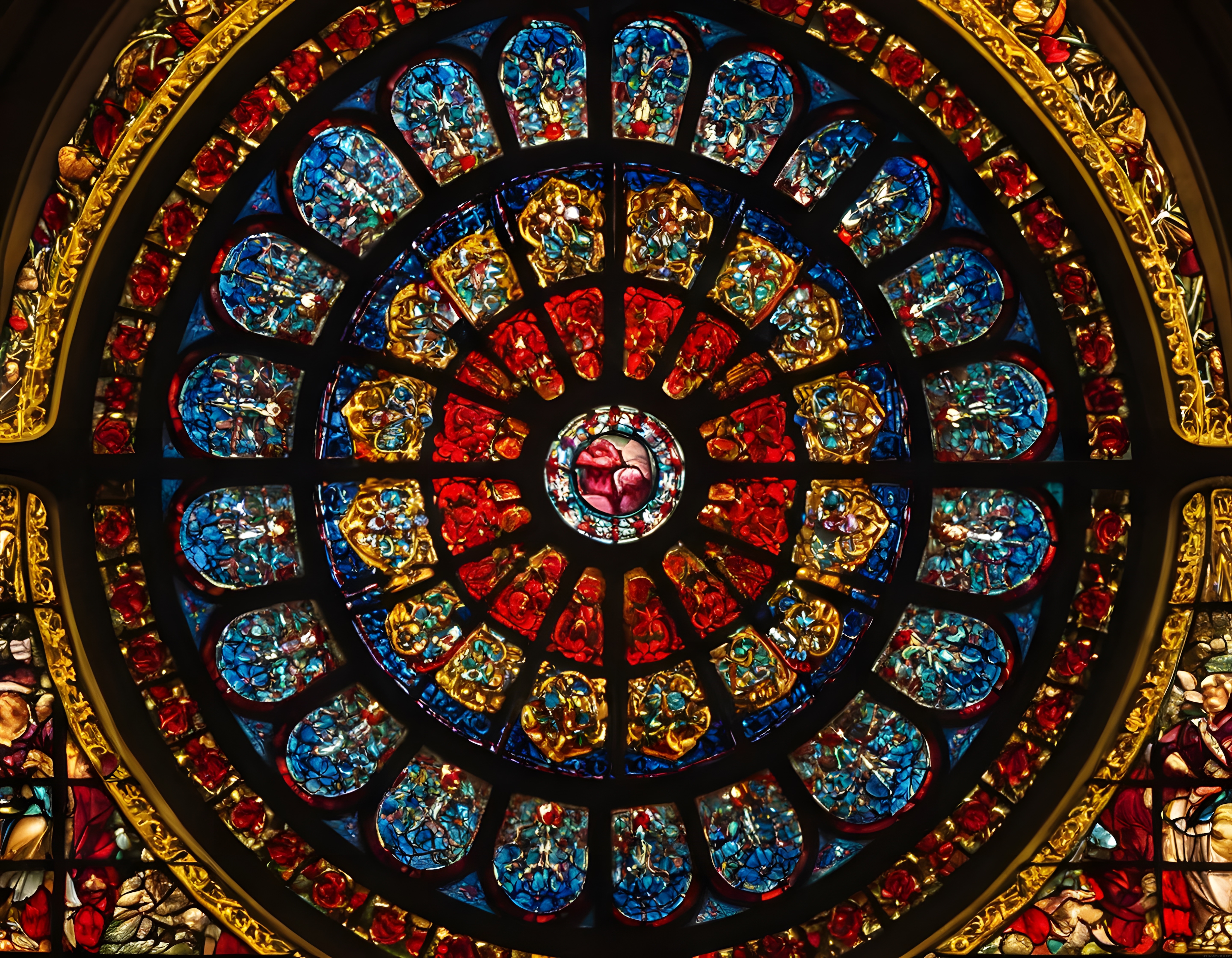 Notre Dame Tarzı Gül Penceresi: Ortaçağ Vitray Sanatının Işıkla Buluşması