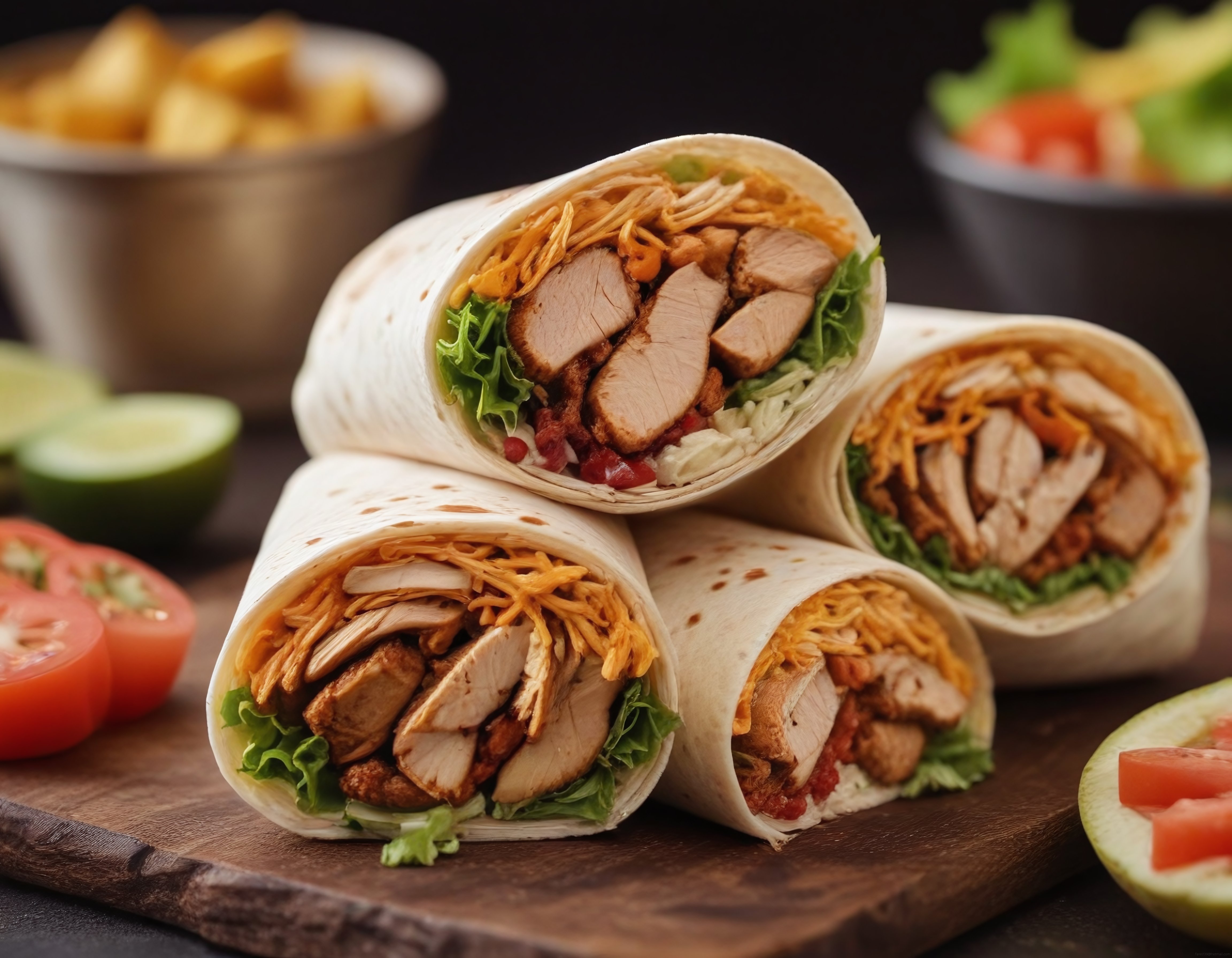 Öğle Yemeği İçin Tavuklu Wrap Tarifi: Peynirli ve Sebzeli Lezzet