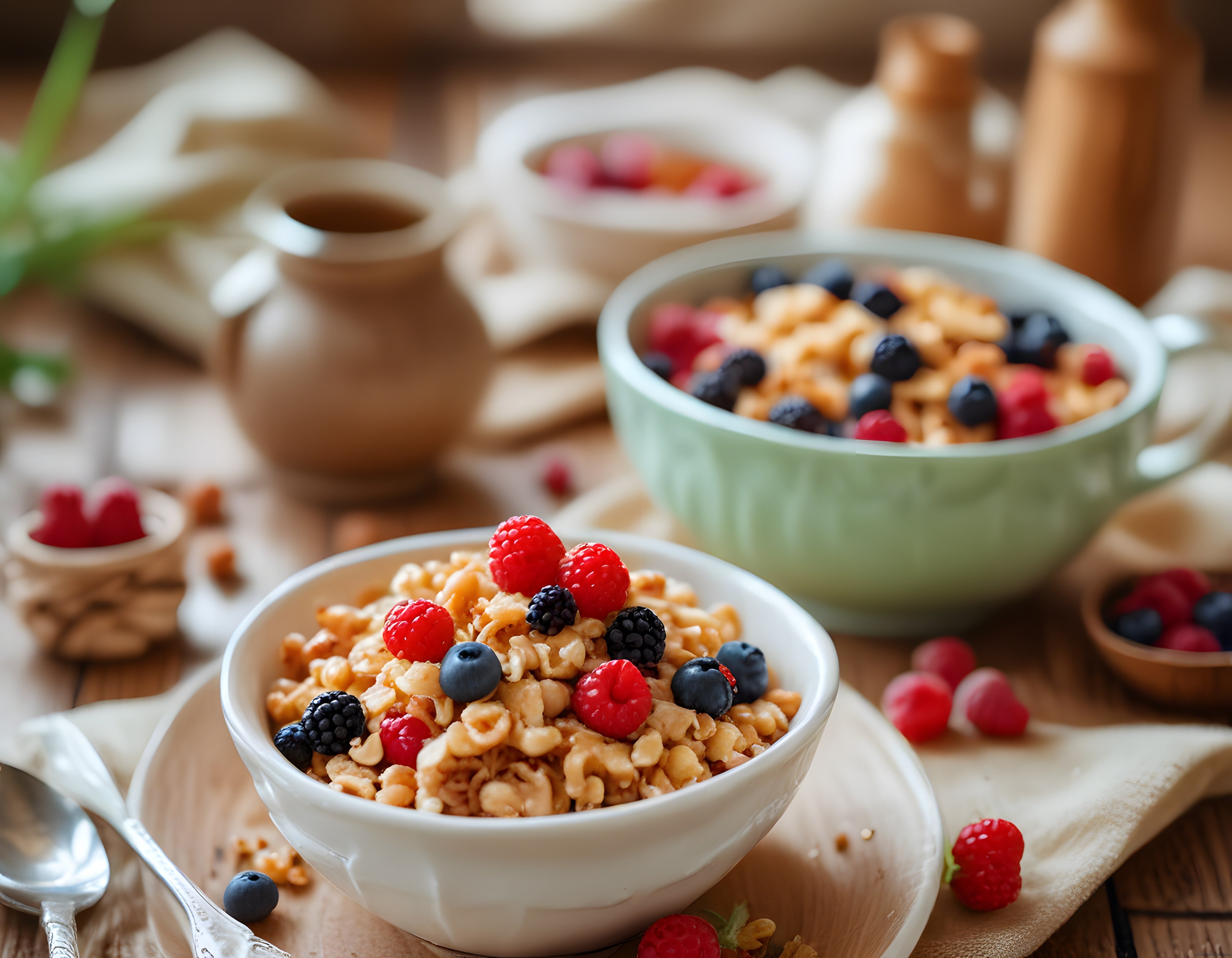 Orman Meyveli Granola Kasesi ile Sıcak ve Sağlıklı Kahvaltı Keyfi