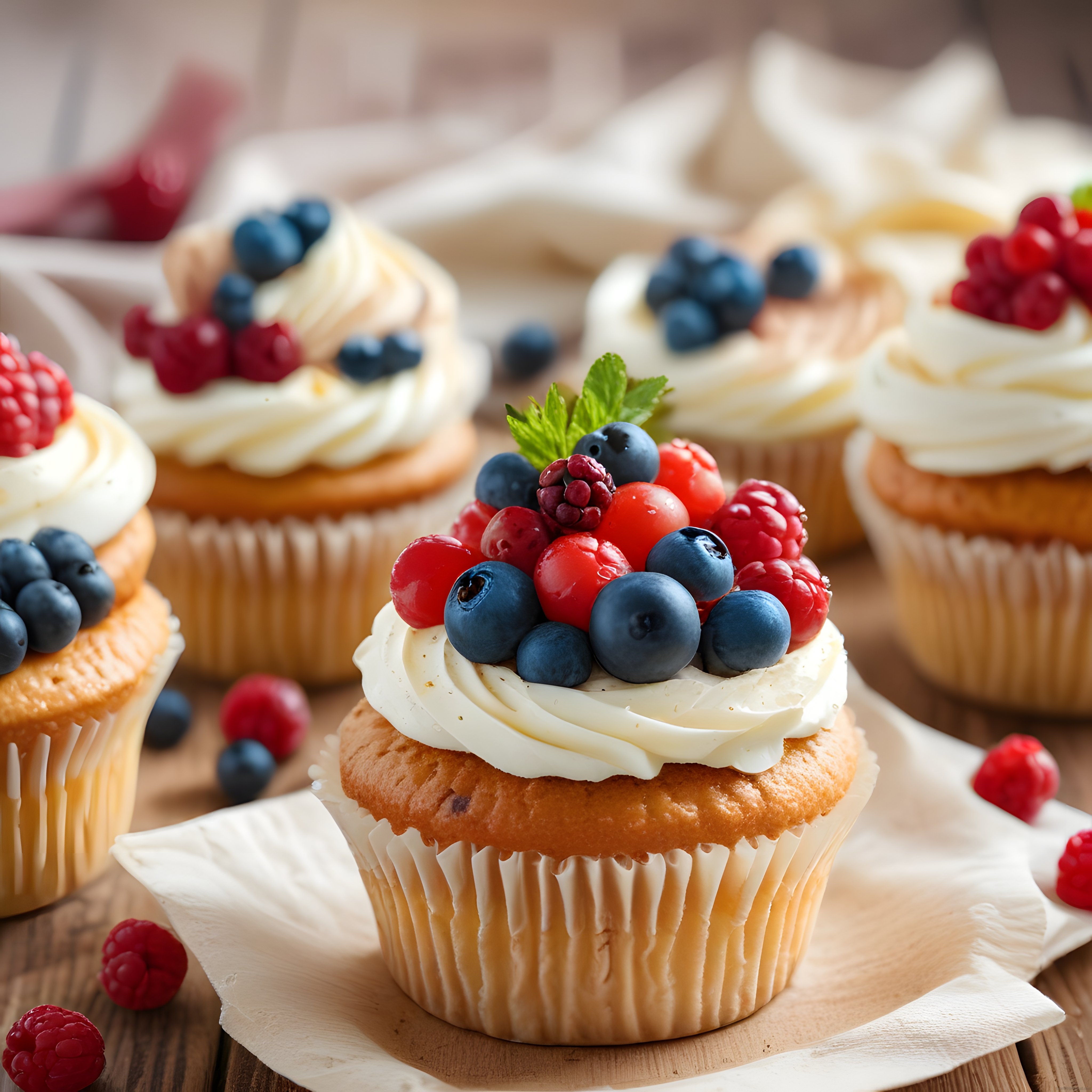 Orman Meyveli Kremalı Cupcake Tarifi: Ev Yapımı Tek Porsiyonluk Tatlı
