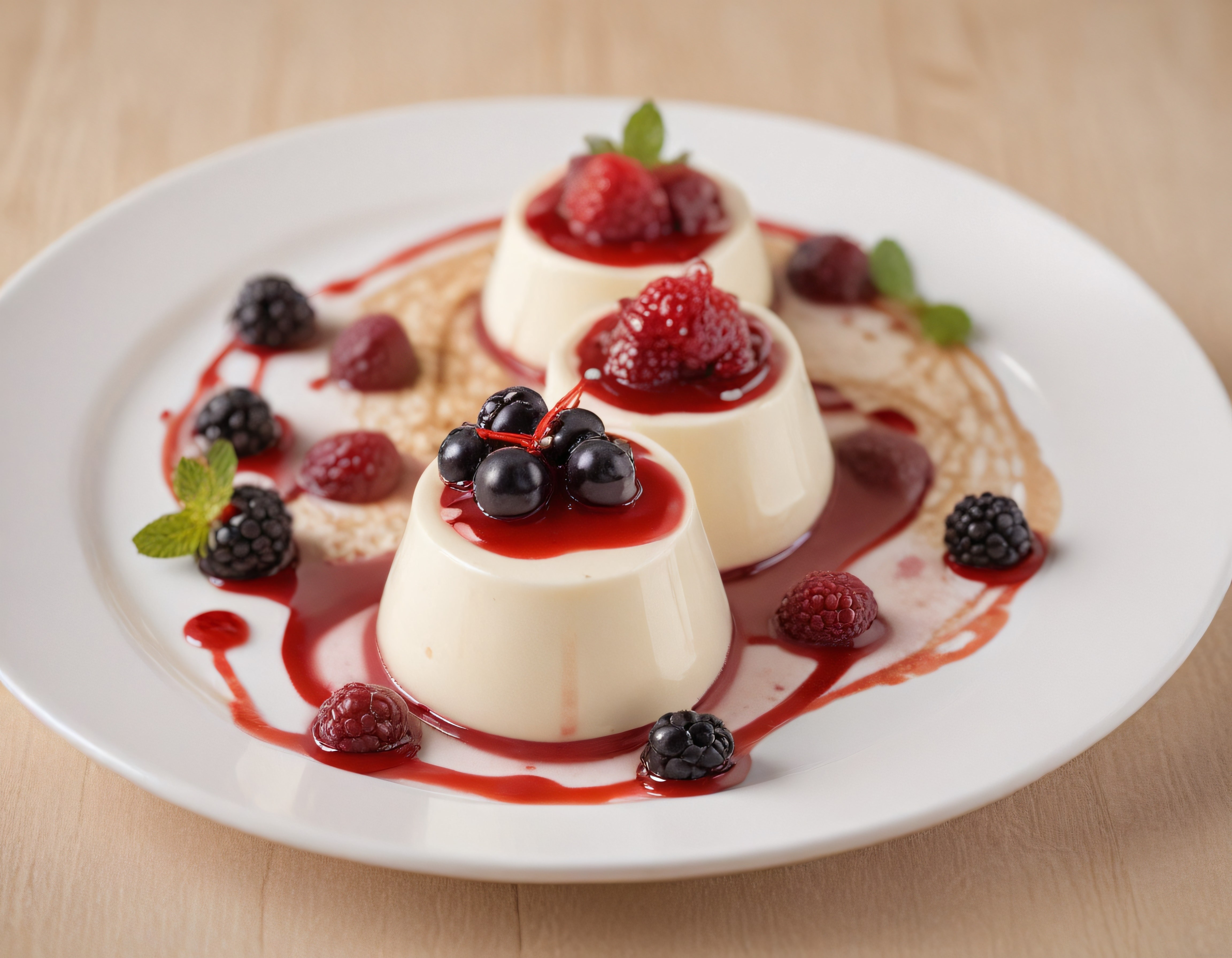 Orman Meyveli Panna Cotta Tarifi: Kremalı İtalyan Tatlısı Sunumu