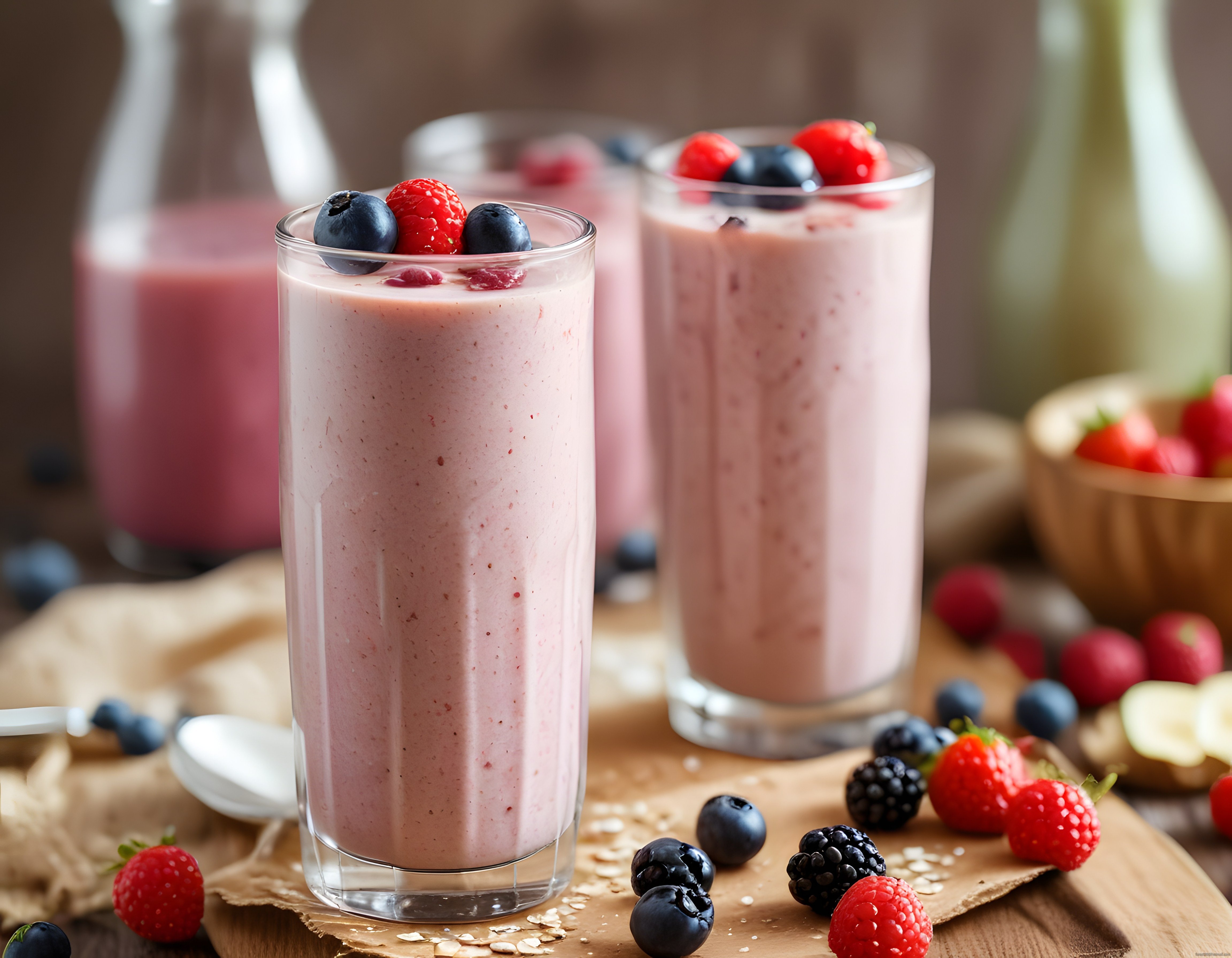 Orman Meyveli Smoothie ile Besleyici ve Ferahlatıcı Ev Yapımı İçecek