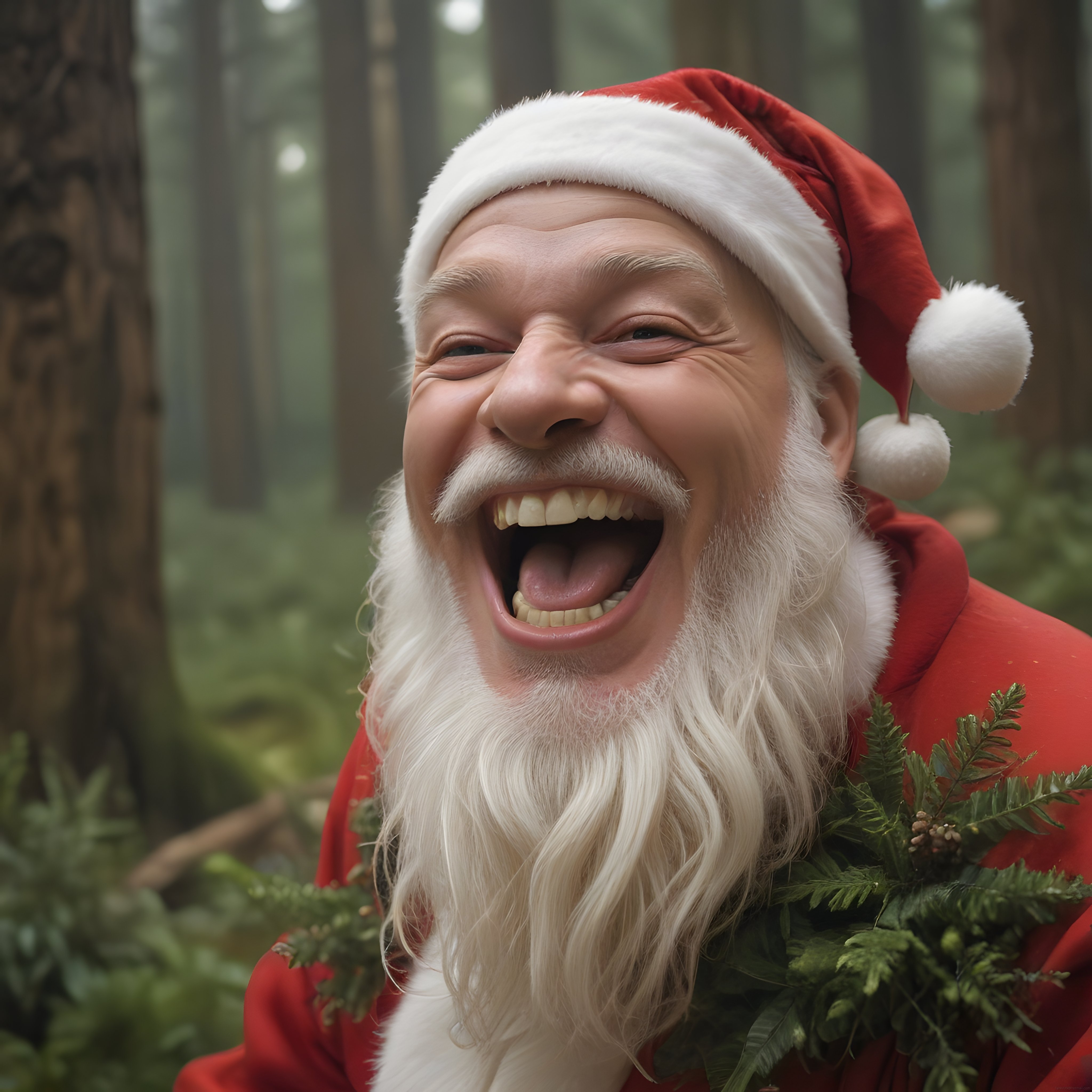 Ormanda Gülümseyen Noel Baba: Komik ve Samimi Yılbaşı Portresi