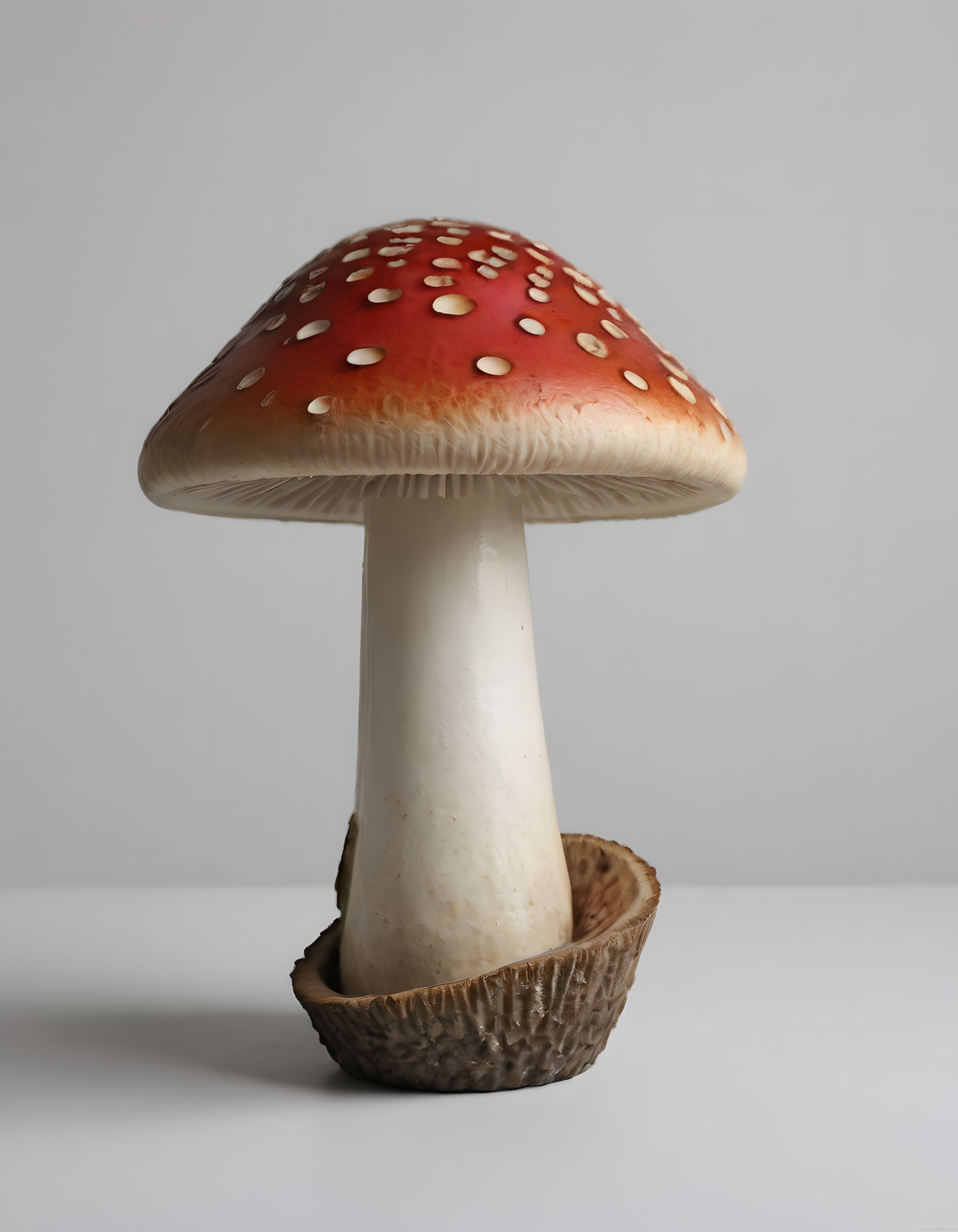 Ormanın Büyülü Sakini: Kırmızı Benekli Amanita Muscaria Mantarı İzole Çekim