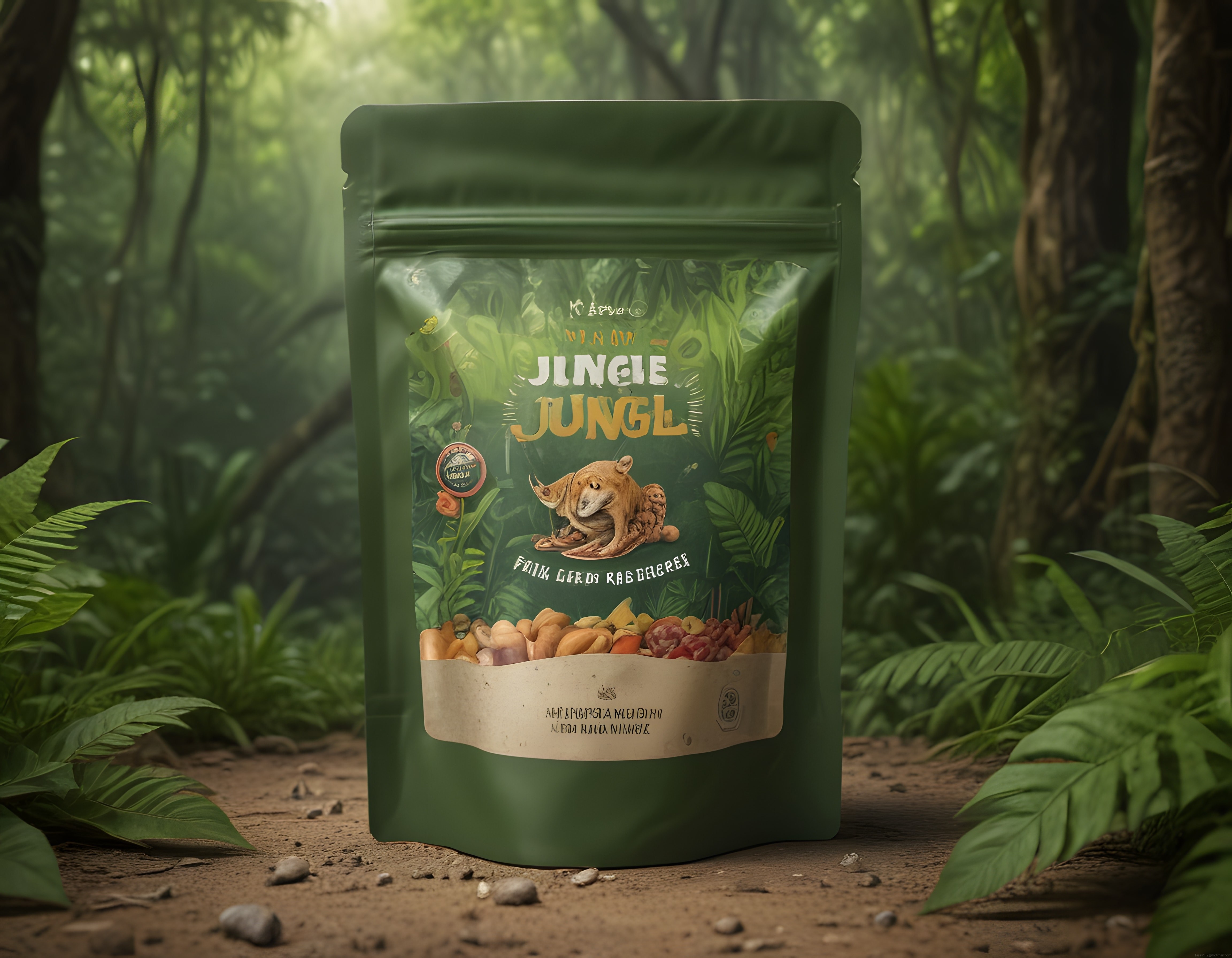 Ormanın Derinliklerinde Doğal Kuruyemiş Paketi: Jungle Jungle Konsepti