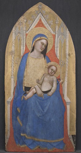 Ortaçağ Dini Tablo Sanatı: Mavi Pelerinli Madonna ve Kundaktaki İsa Çocuk