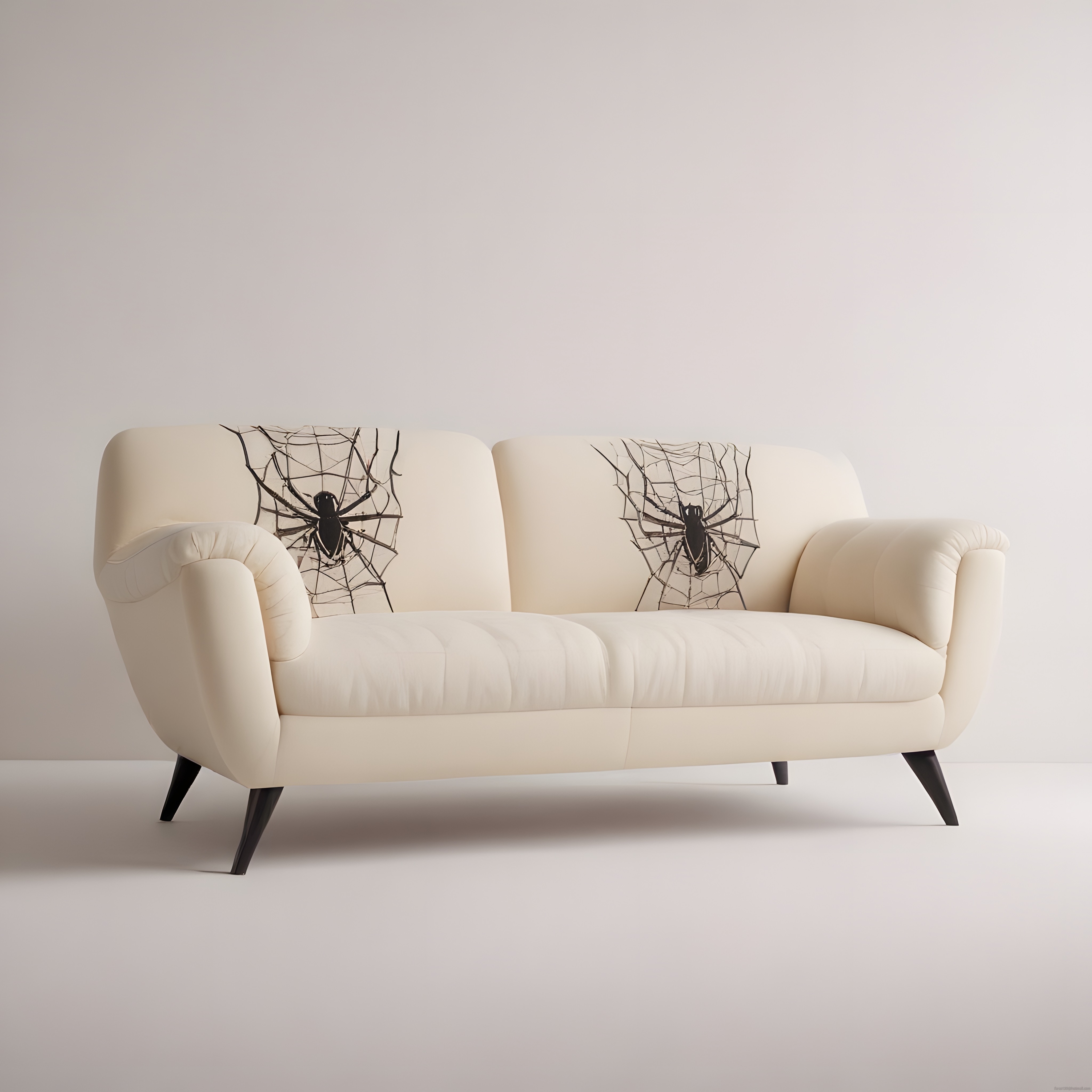 Örümcek ve Örümcek Ağı Desenli Modern Koltuk ile Minimalist Salon Dekorasyonu Örümcek ve Örümcek Ağı Desenli Modern Koltuk ile Minimalist Salon Dekorasyonu