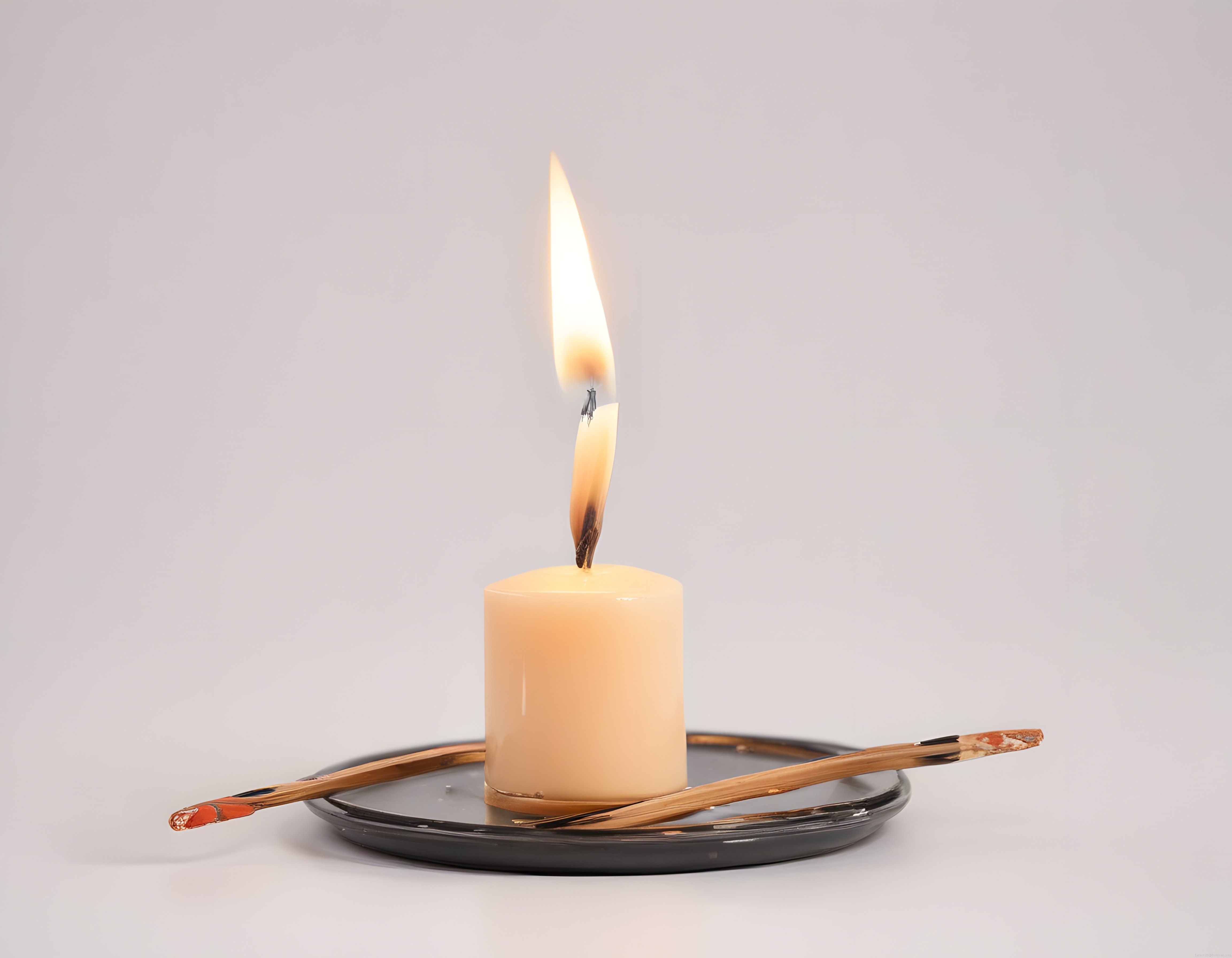 Palo Santo ve Yanan Mum ile Huzur Dolu Ritüel ve Meditasyon Anı