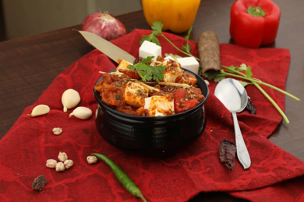 Paneer gurme yemek restoran fotoğrafı