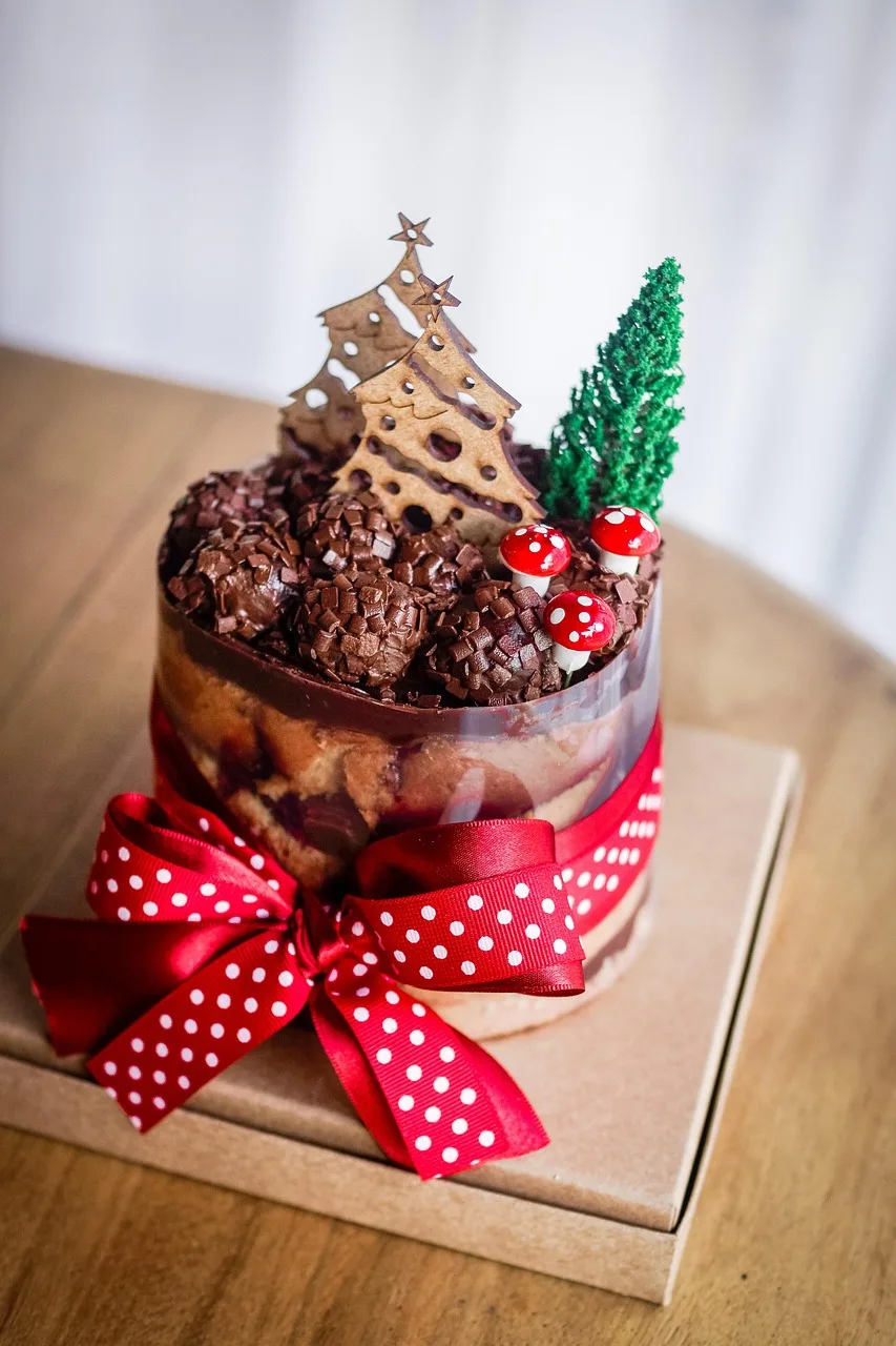Panettone çikolata kaplı Noel tatlısı Panettone çikolata kaplı Noel tatlısı