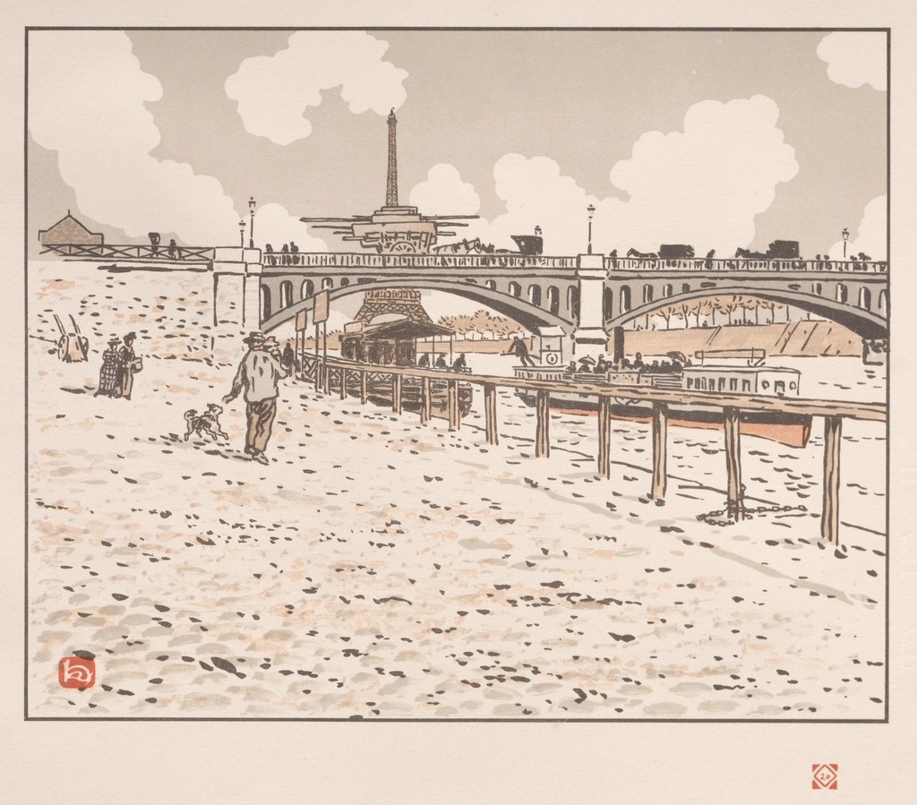 Paris'te Seine Nehri Kenarında Eiffel Kulesi ve Nostaljik Yürüyüş Anı