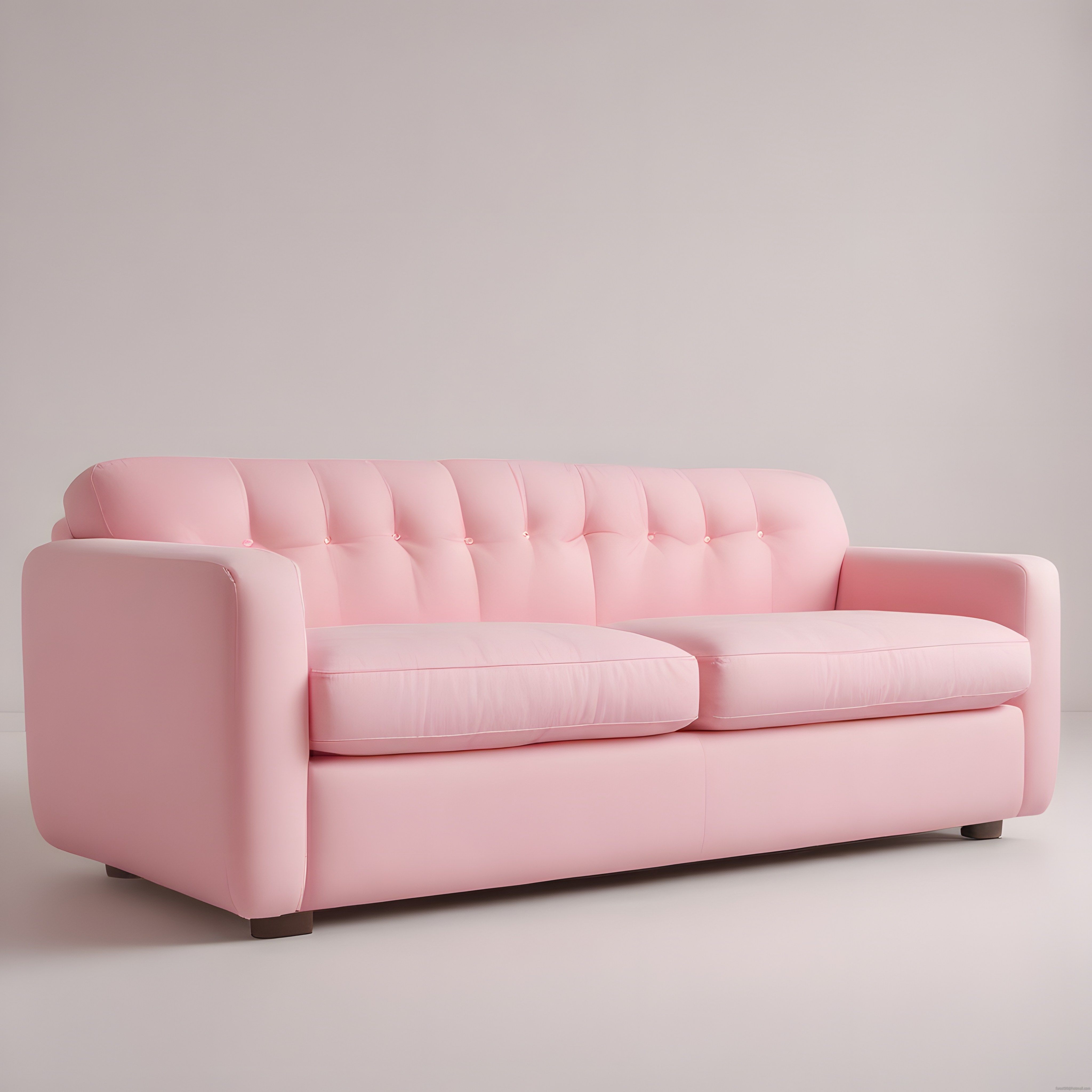 Pastel Pembe Kapitone Kanepe Modeli ile Huzurlu ve Modern Ev Dekorasyonu