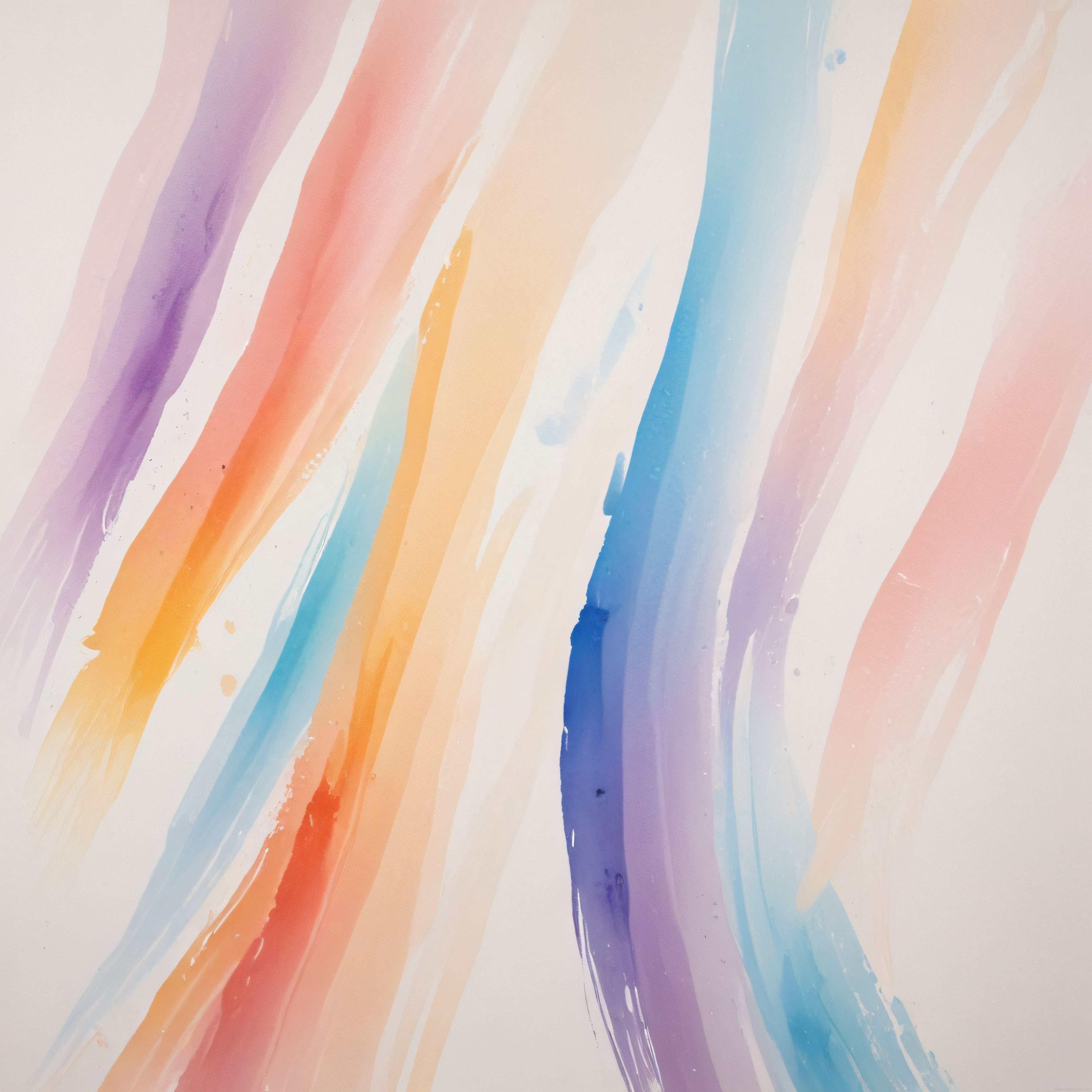 Pastel Suluboya Darbeleriyle Soyut Sanat Eseri ve Renkli Arka Plan