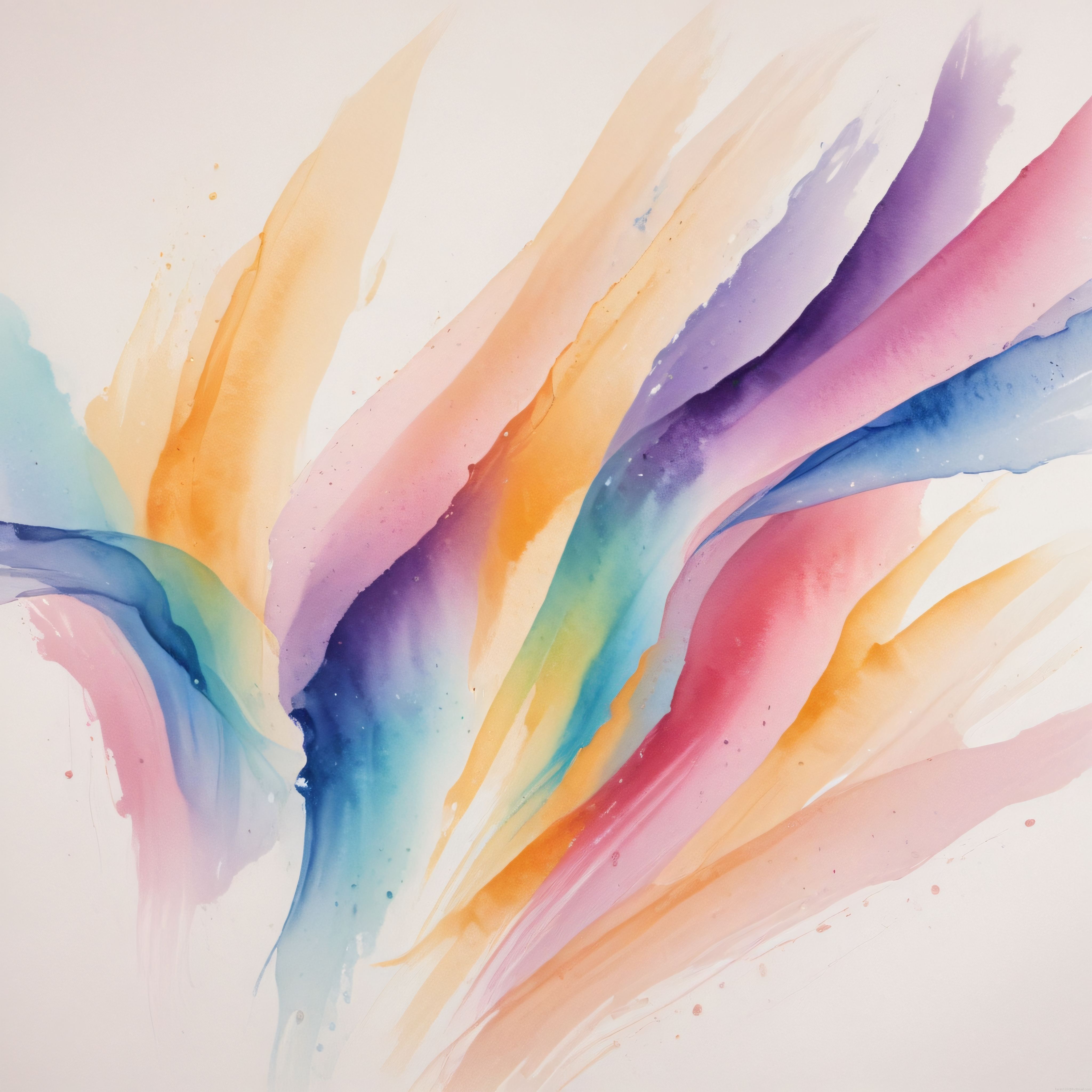 Pastel suluboya soyut sanat: akışkan fırça darbeleri ve yumuşak renk geçişleri