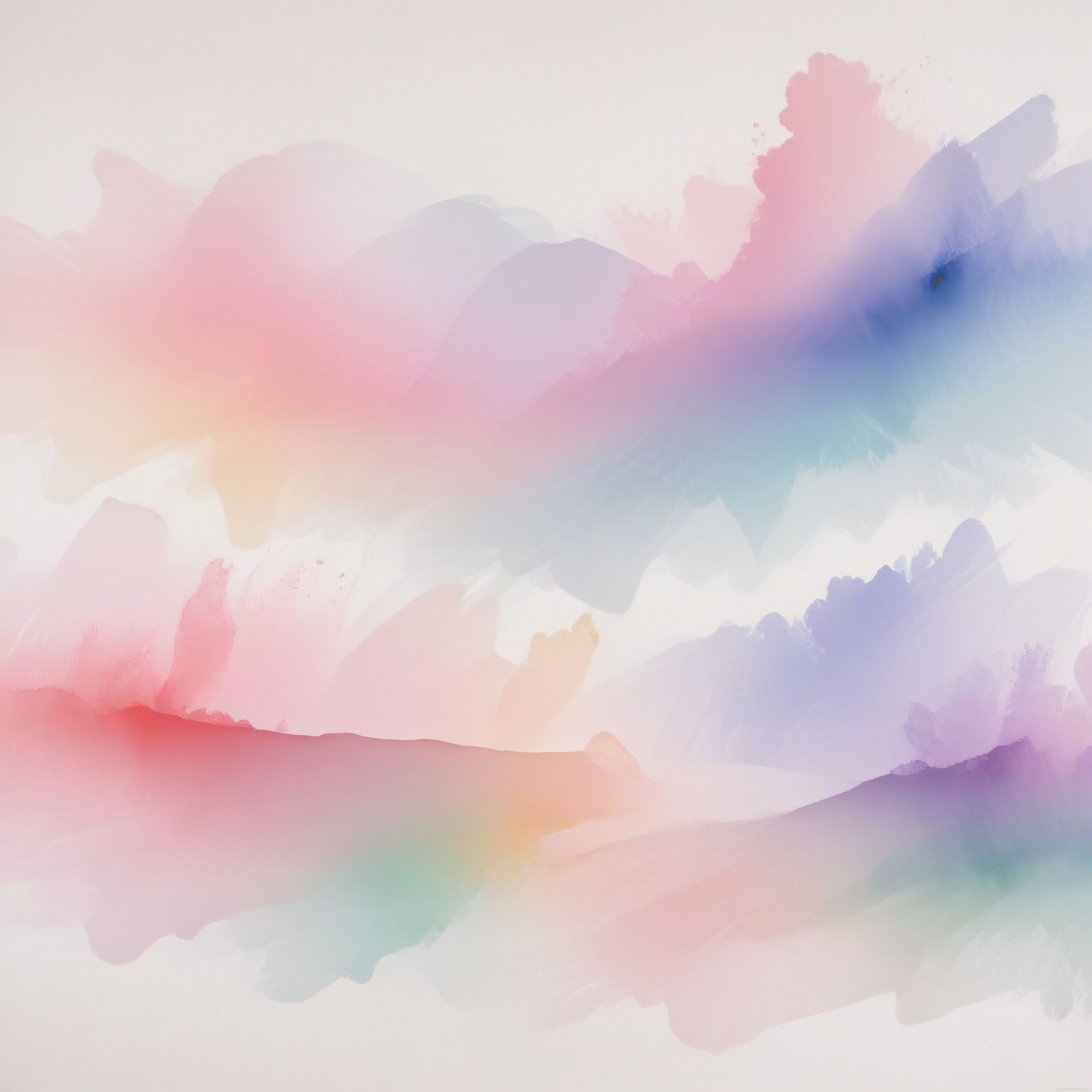 Pastel Suluboya Tekniğinde Yumuşak ve Huzurlu Soyut Sanat Arka Planı