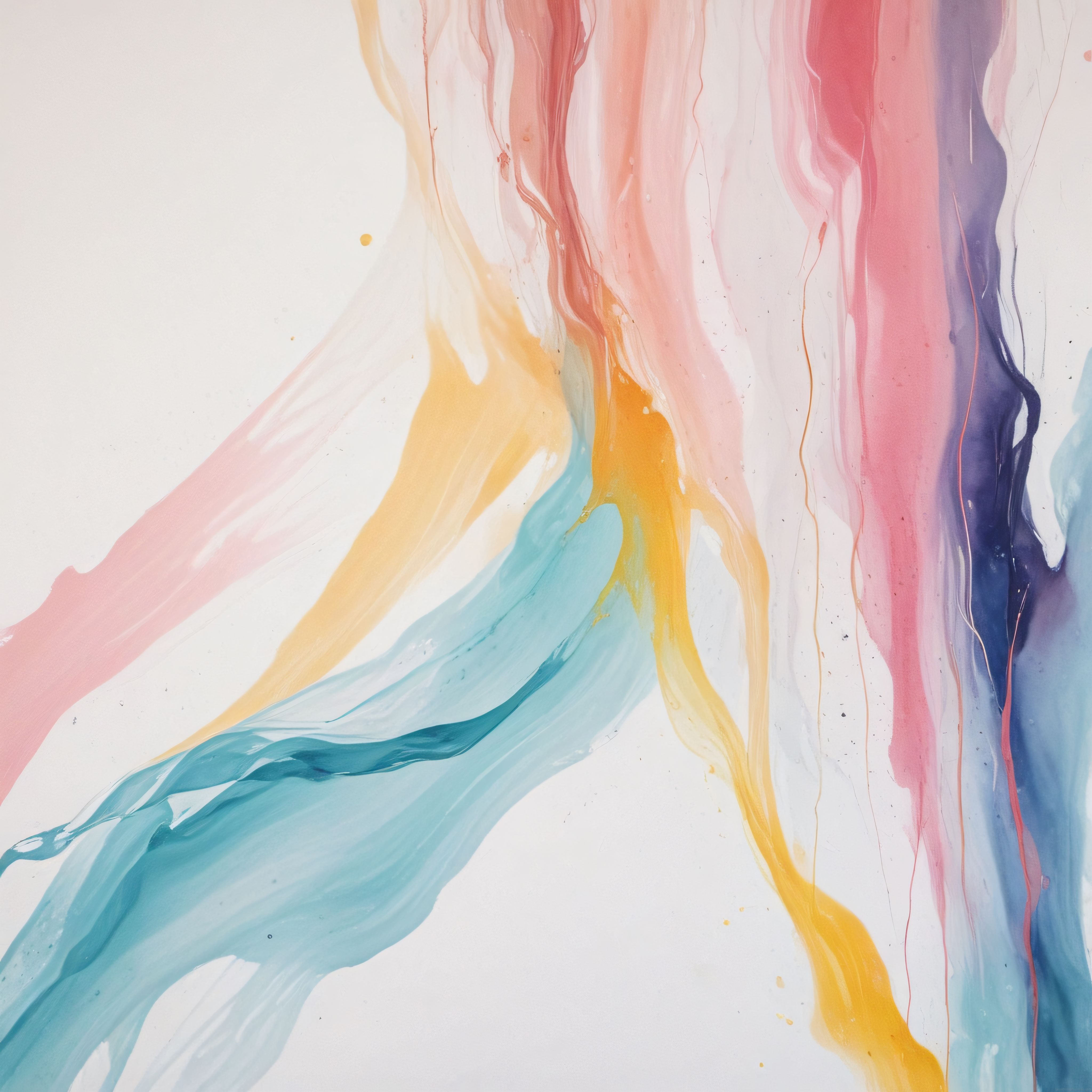 pastel ve canlı renklerin akışkan uyumuyla modern soyut sanat eseri arka plan